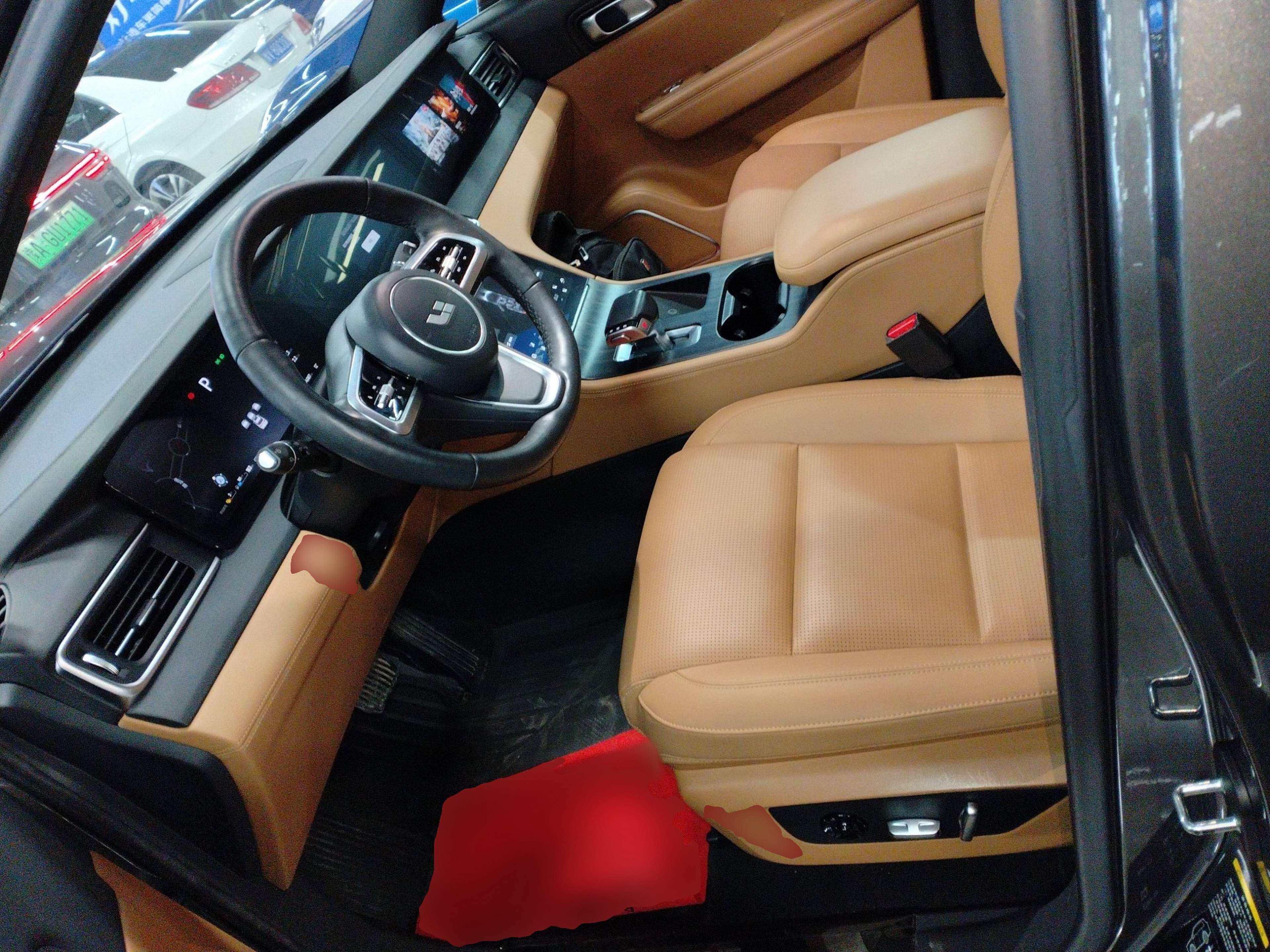 Переднее сиденье в автомобиле