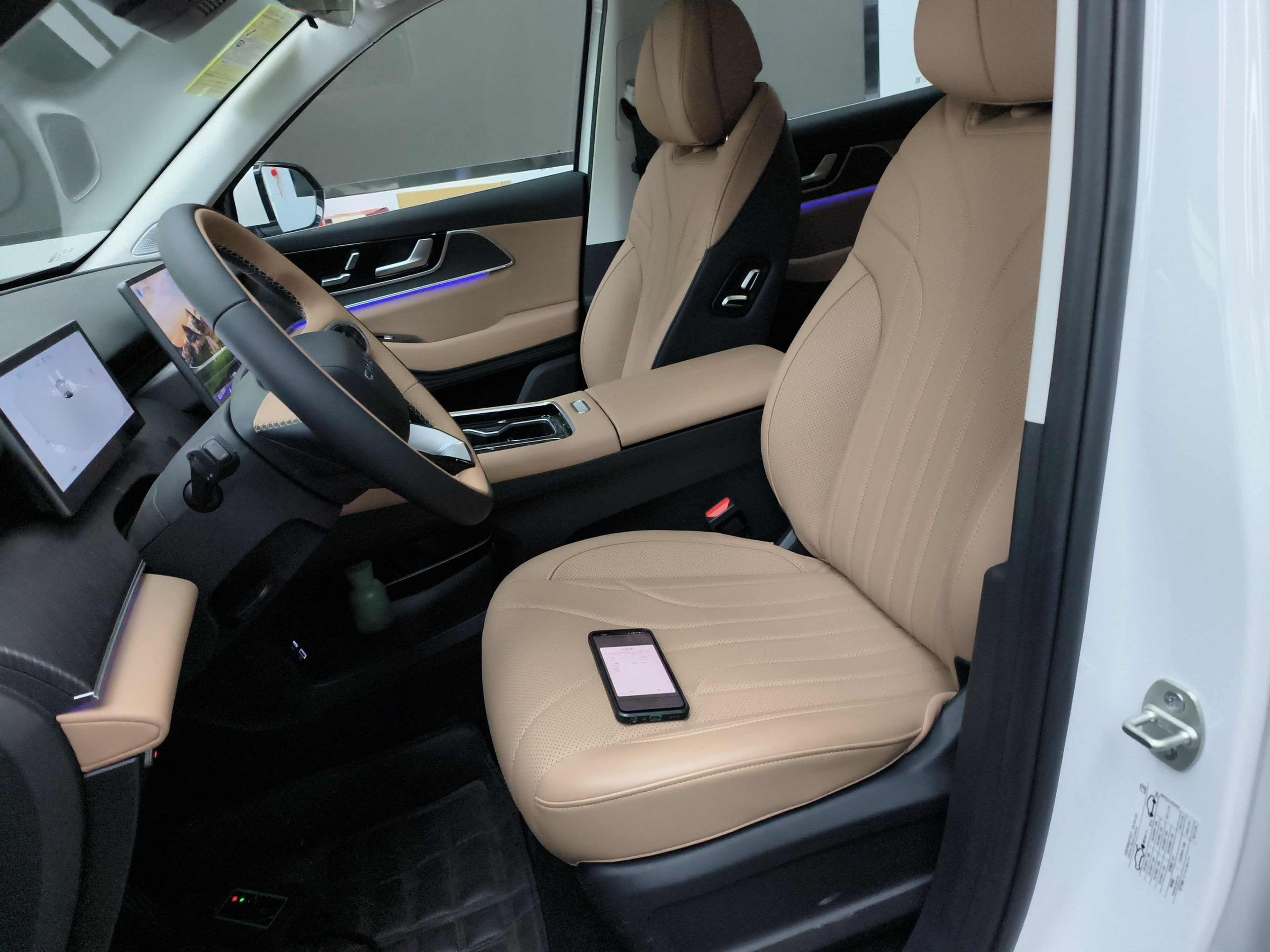 Переднее сиденье в автомобиле