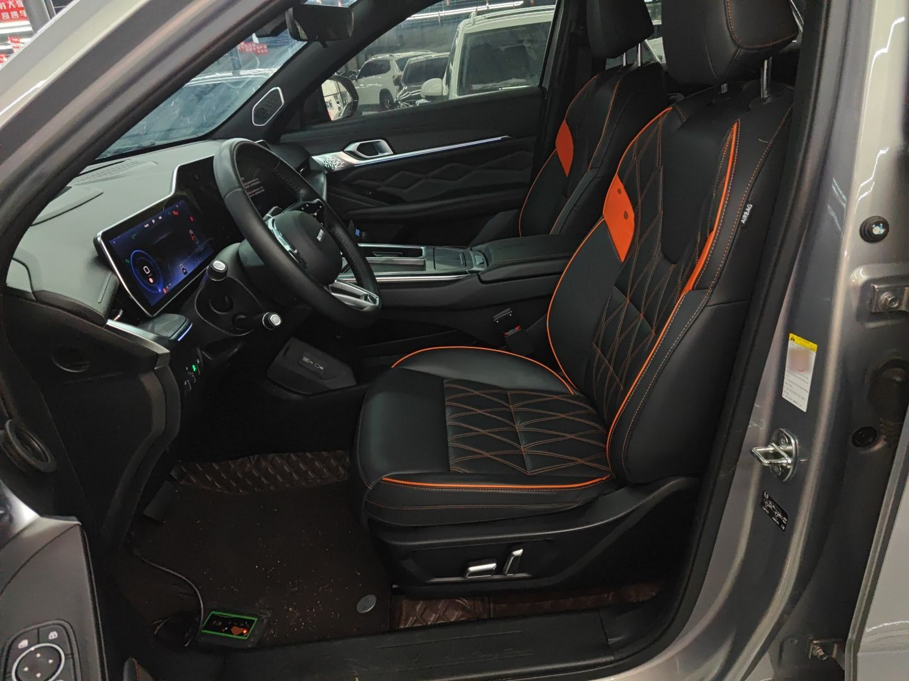 Переднее сиденье в автомобиле