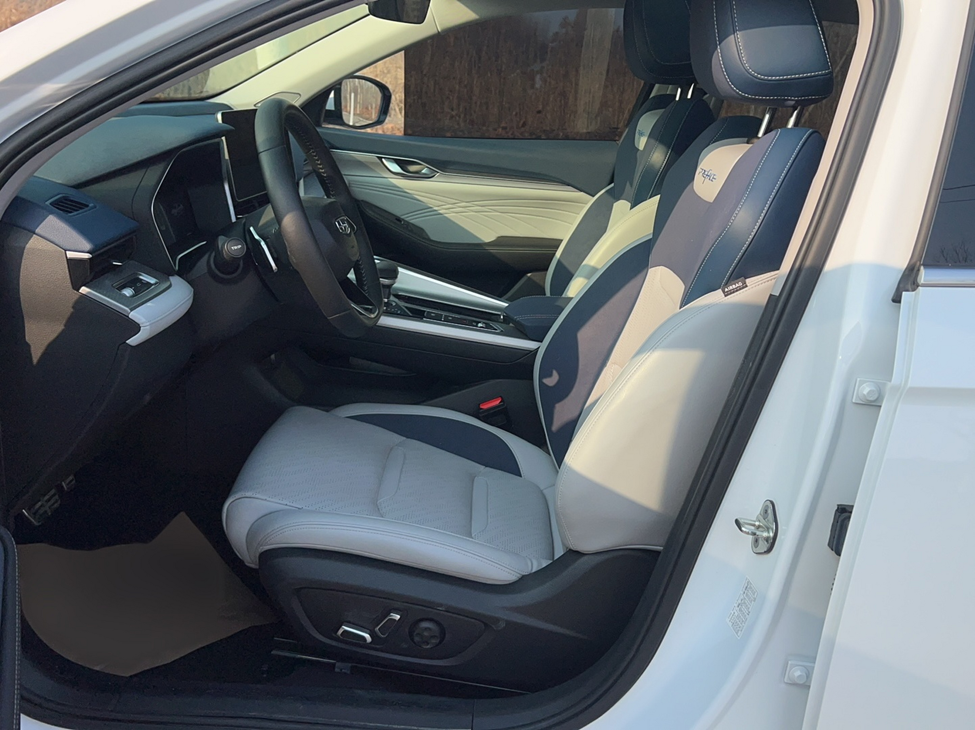 Переднее сиденье в автомобиле