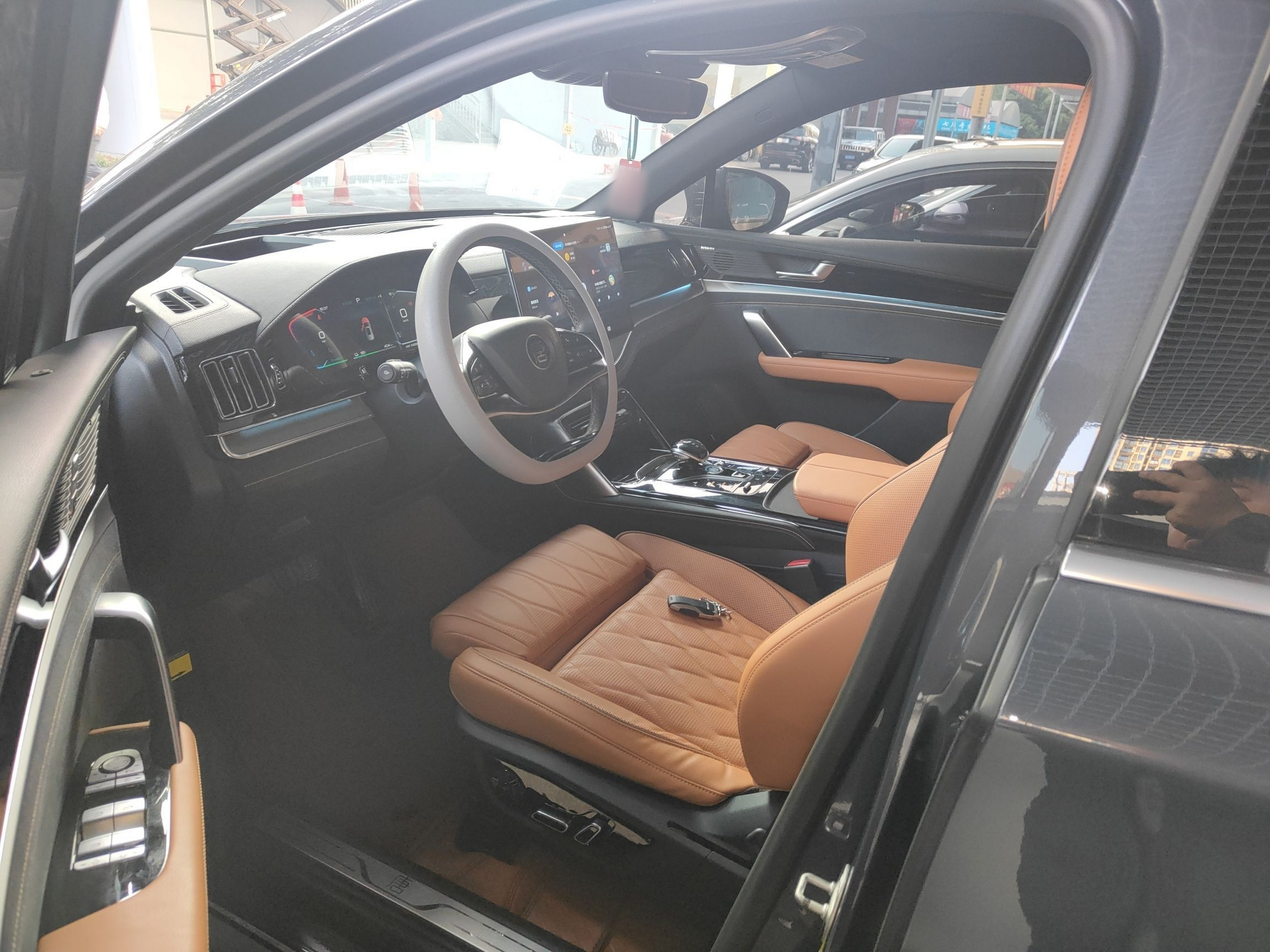 Переднее сиденье в автомобиле