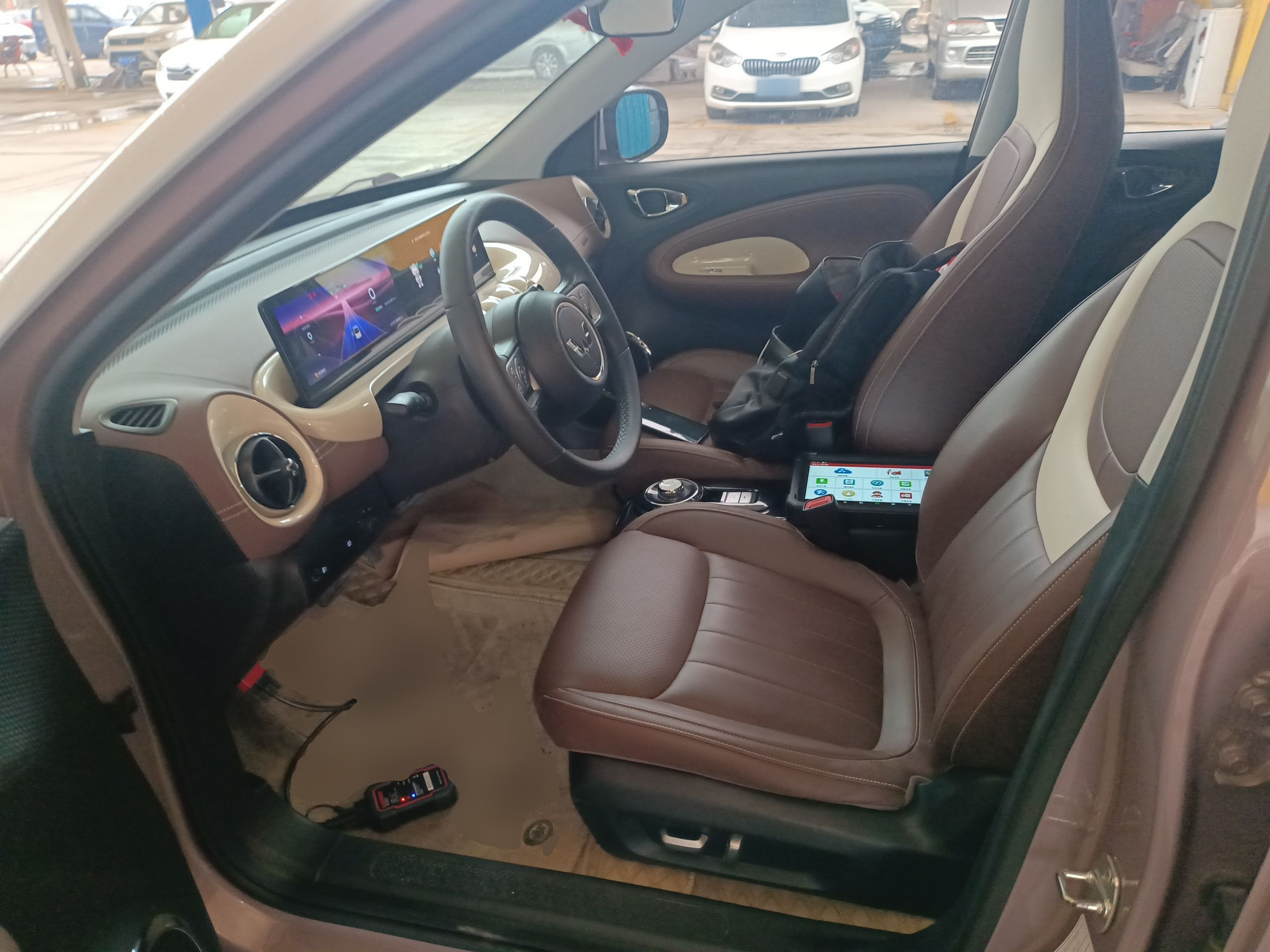 Переднее сиденье в автомобиле