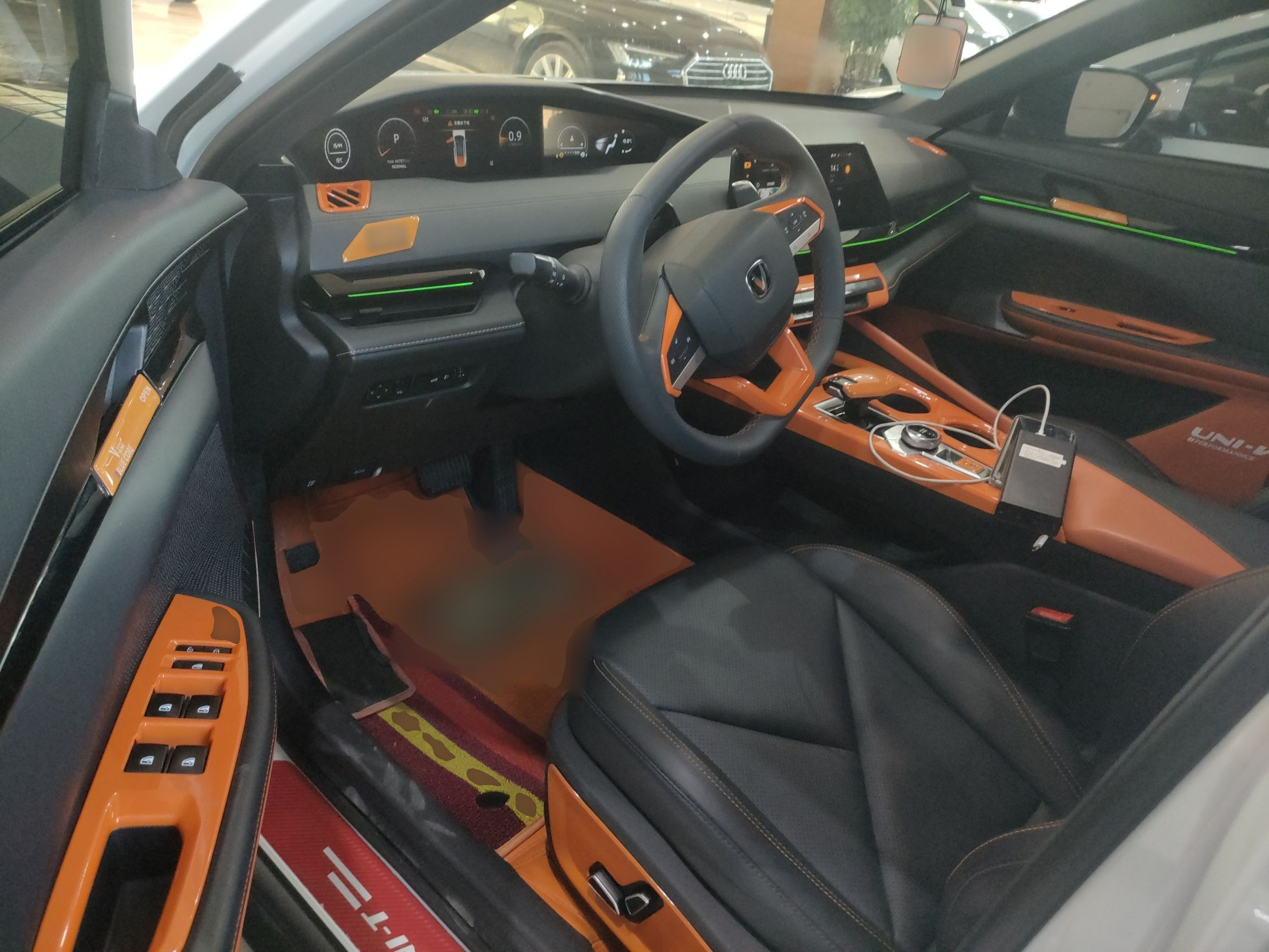 Переднее сиденье в автомобиле