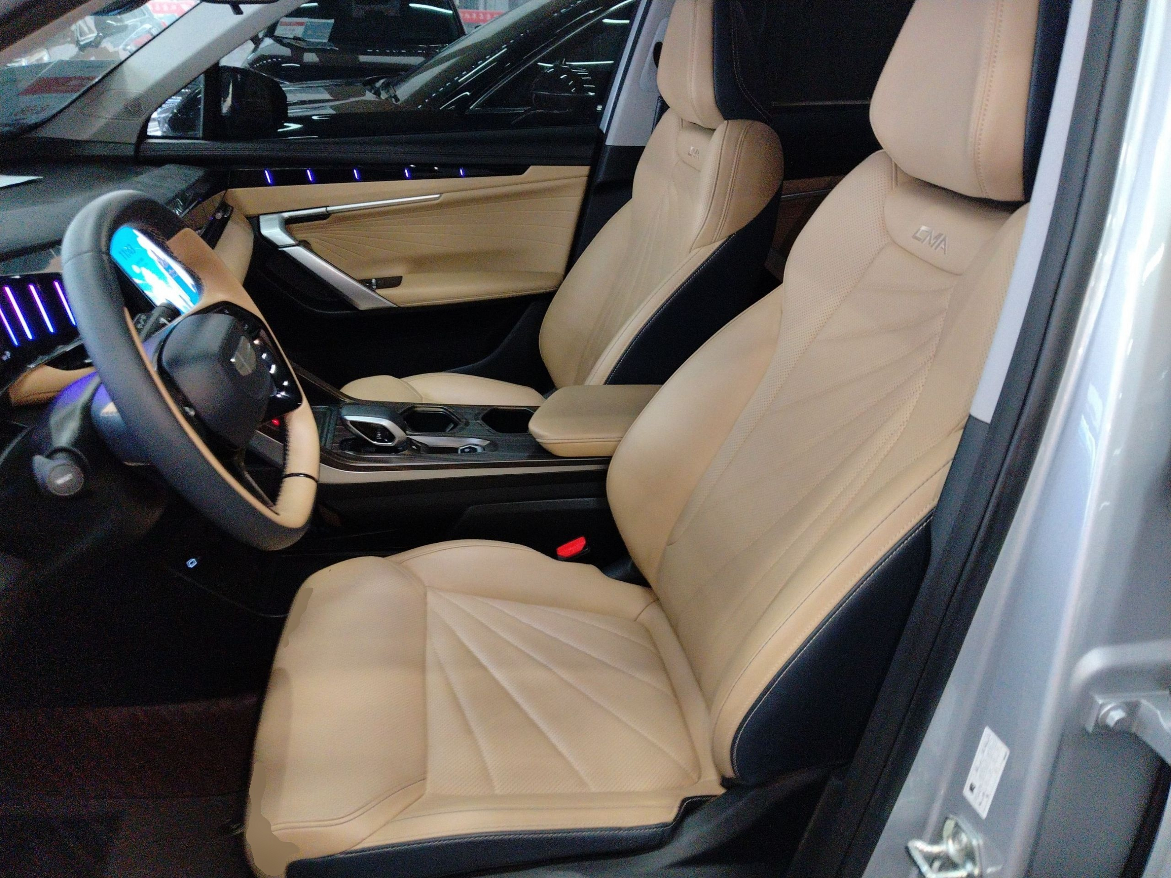 Переднее сиденье в автомобиле