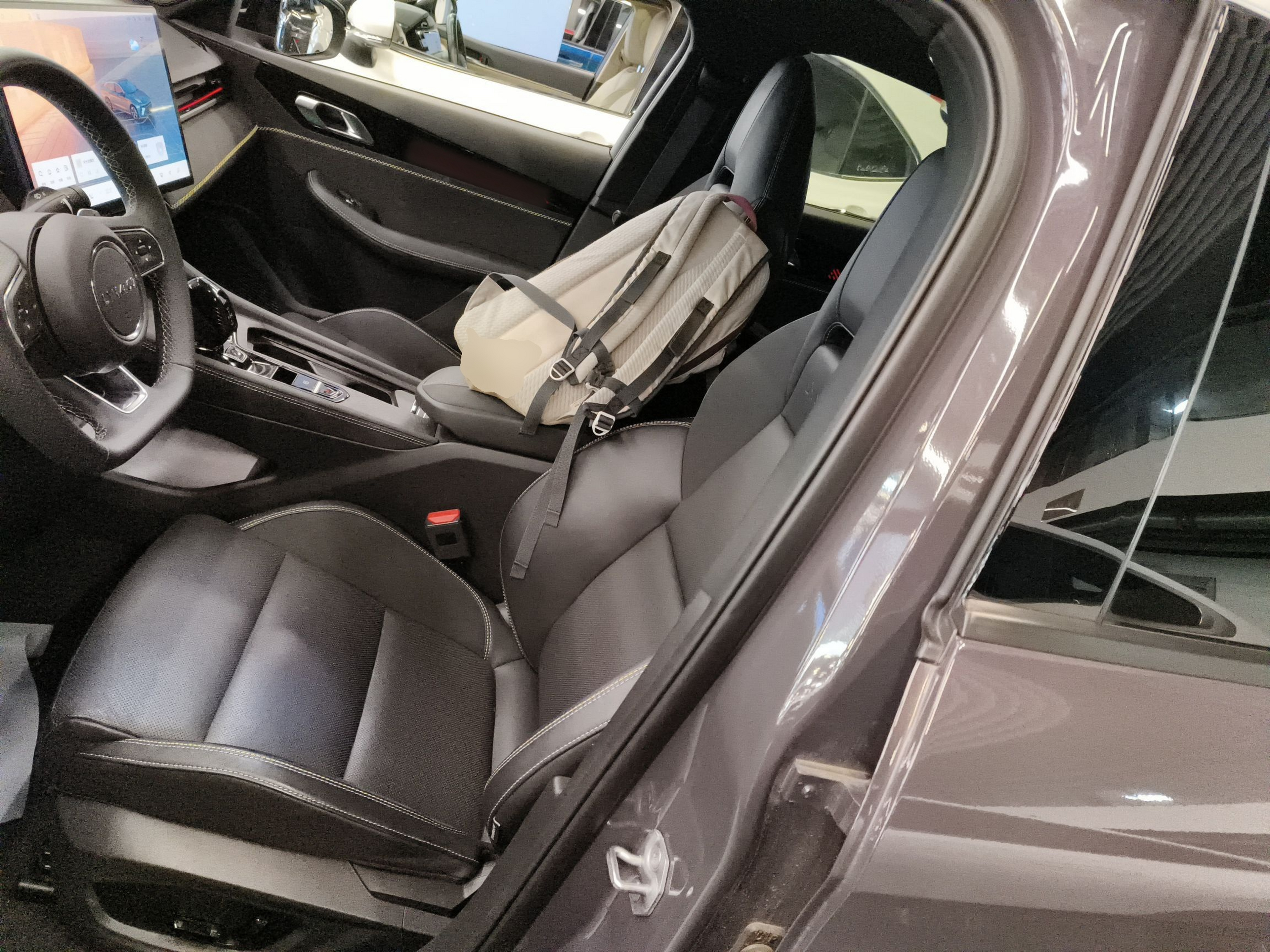 Переднее сиденье в автомобиле