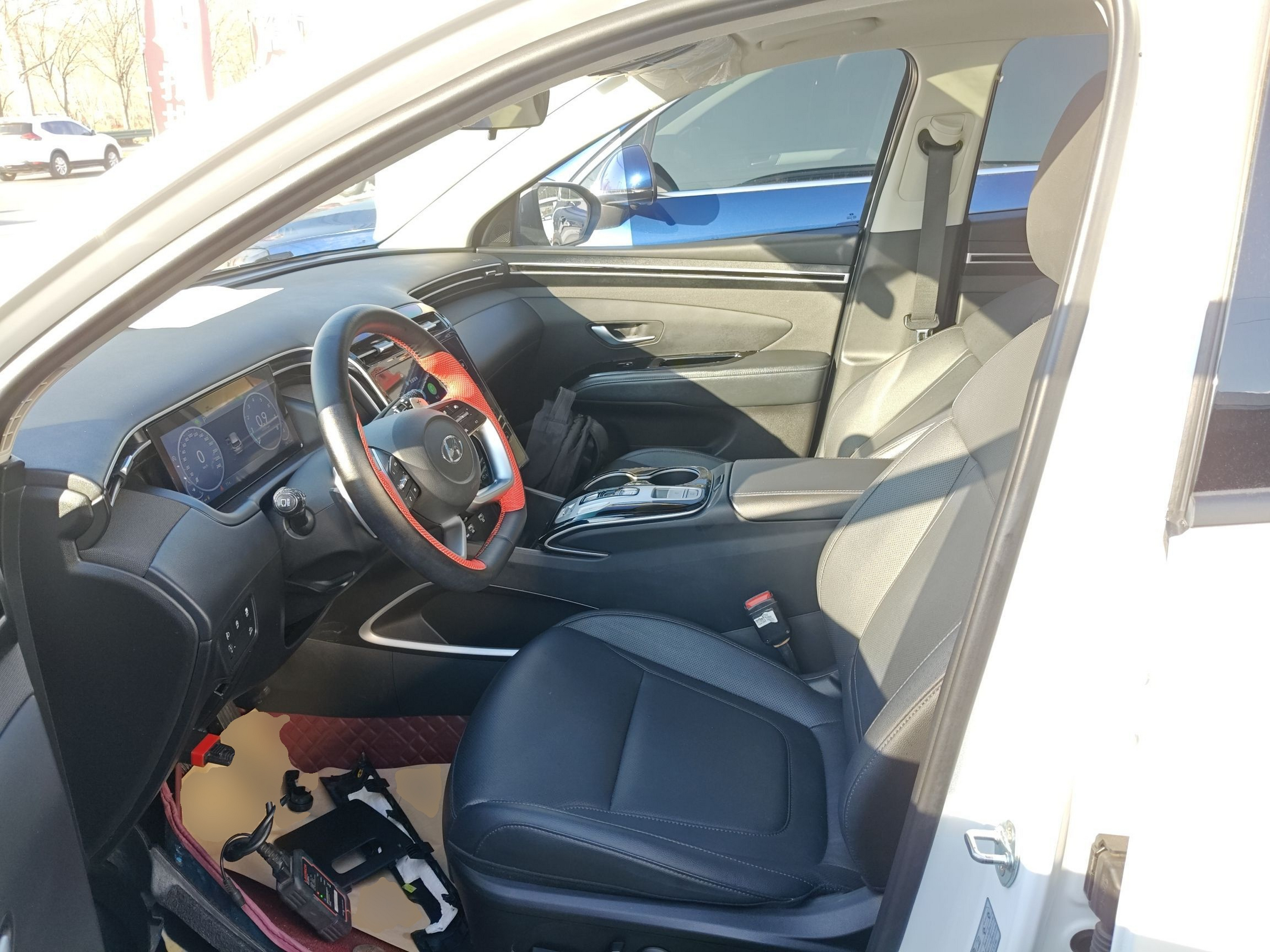 Переднее сиденье в автомобиле