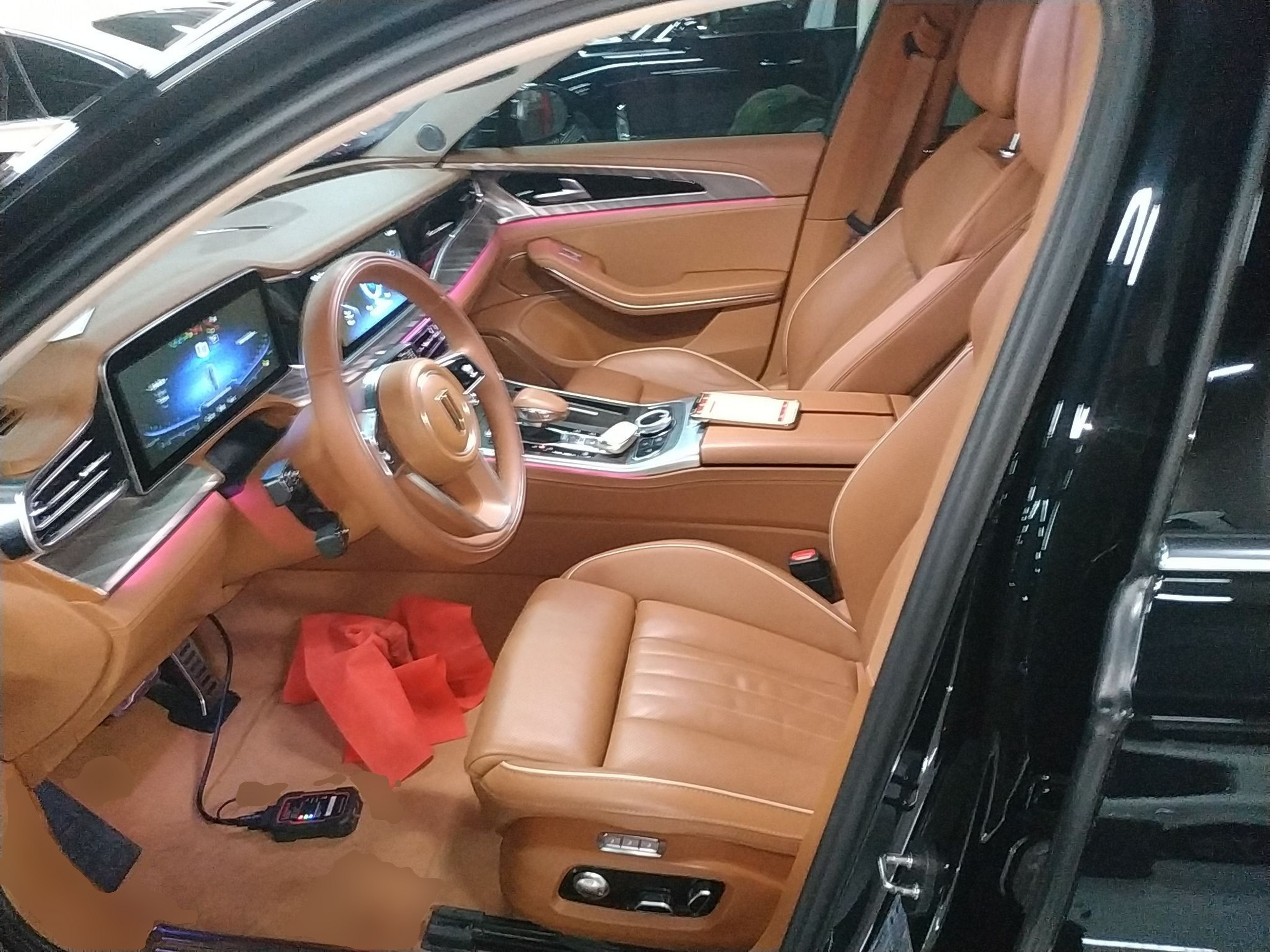 Переднее сиденье в автомобиле