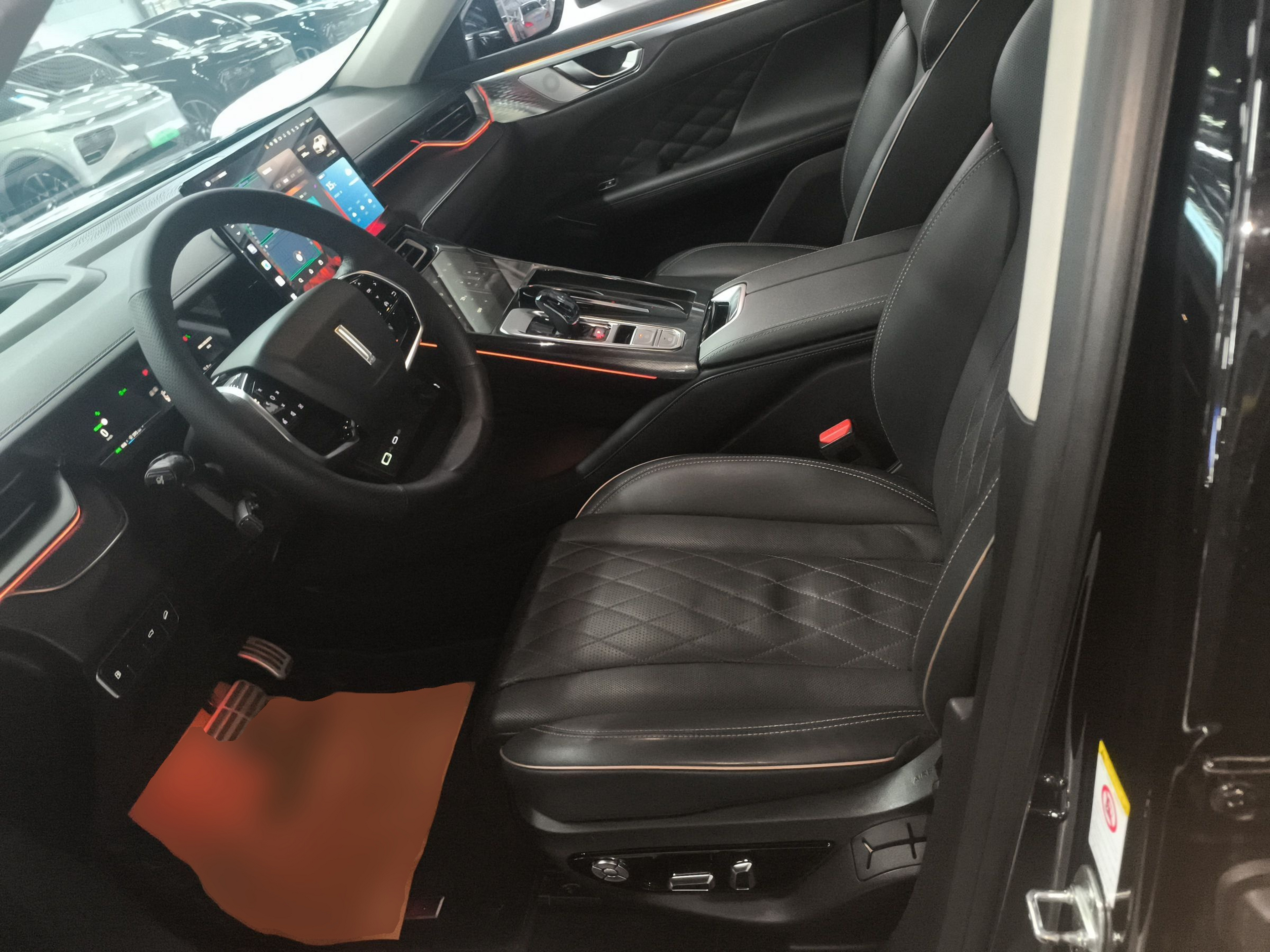 Переднее сиденье в автомобиле