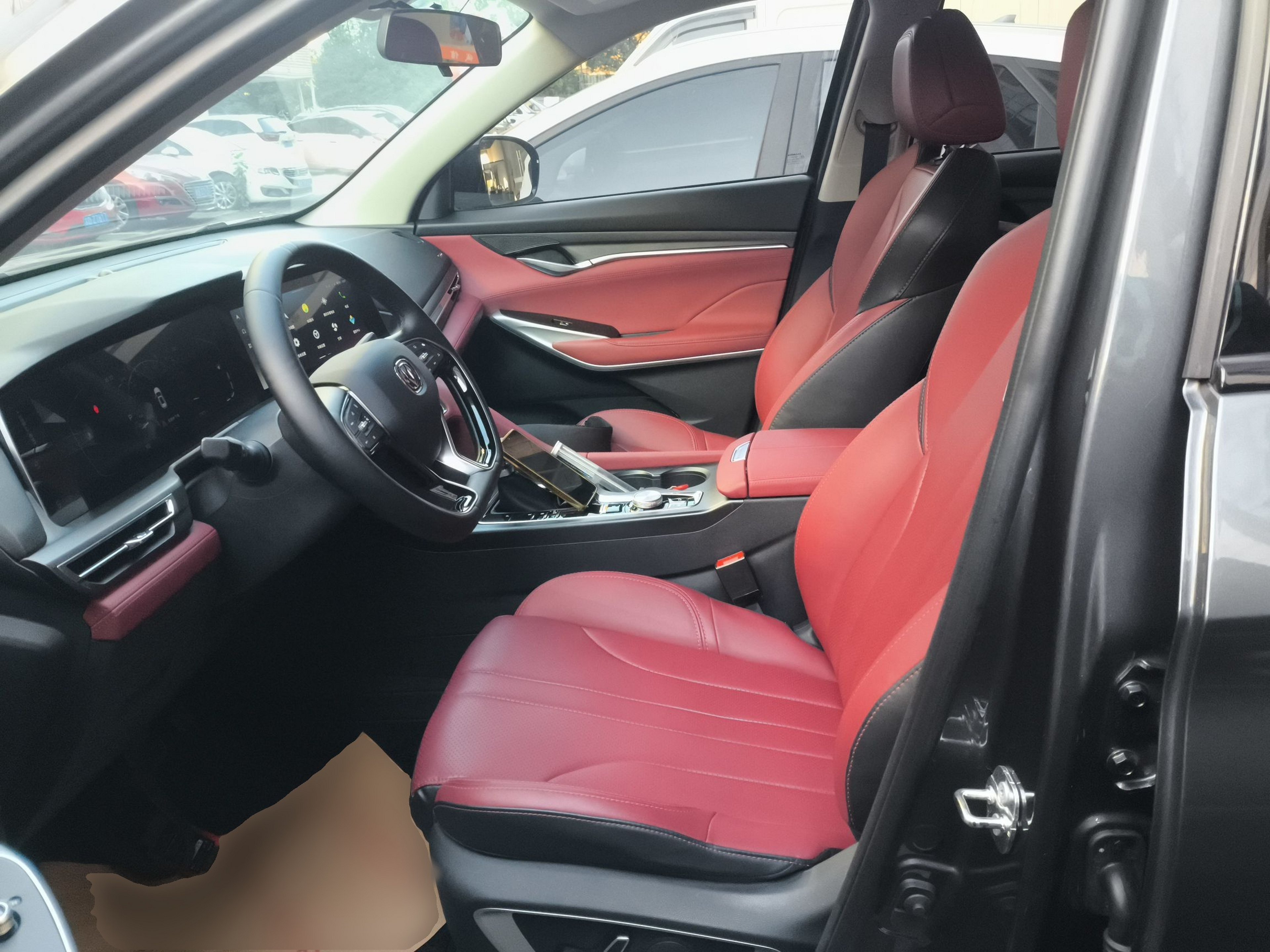 Переднее сиденье в автомобиле