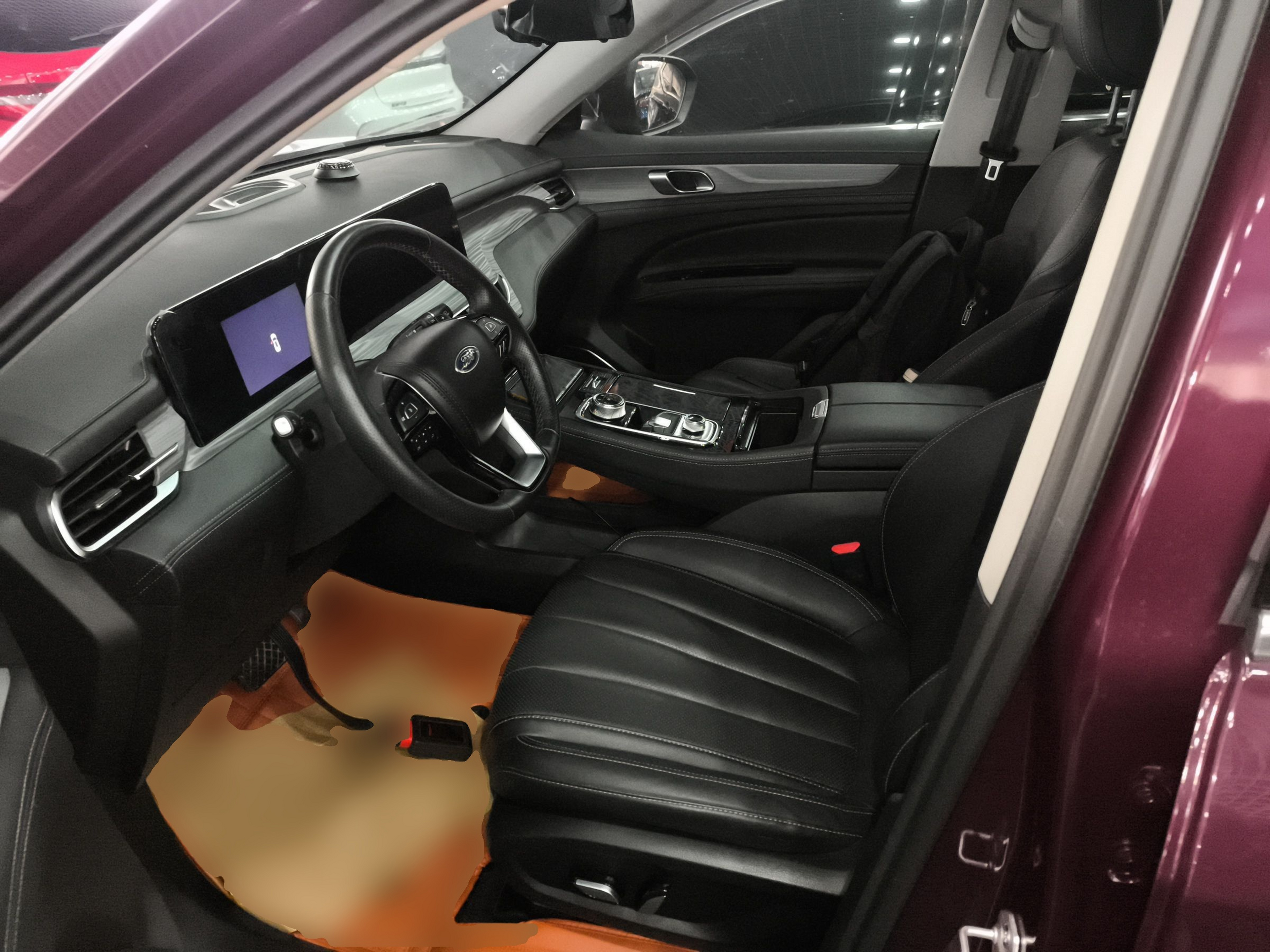 Переднее сиденье в автомобиле