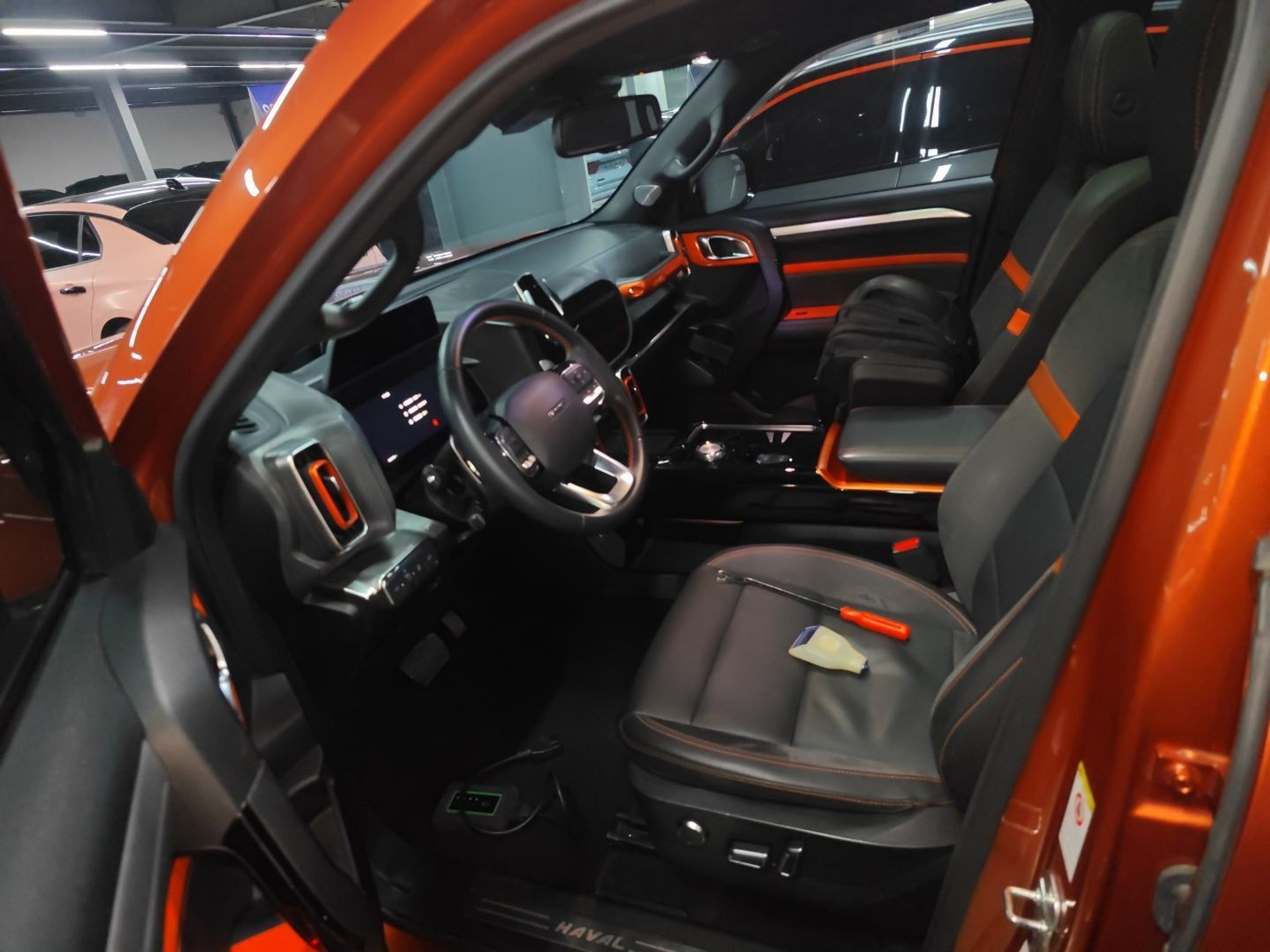 Переднее сиденье в автомобиле