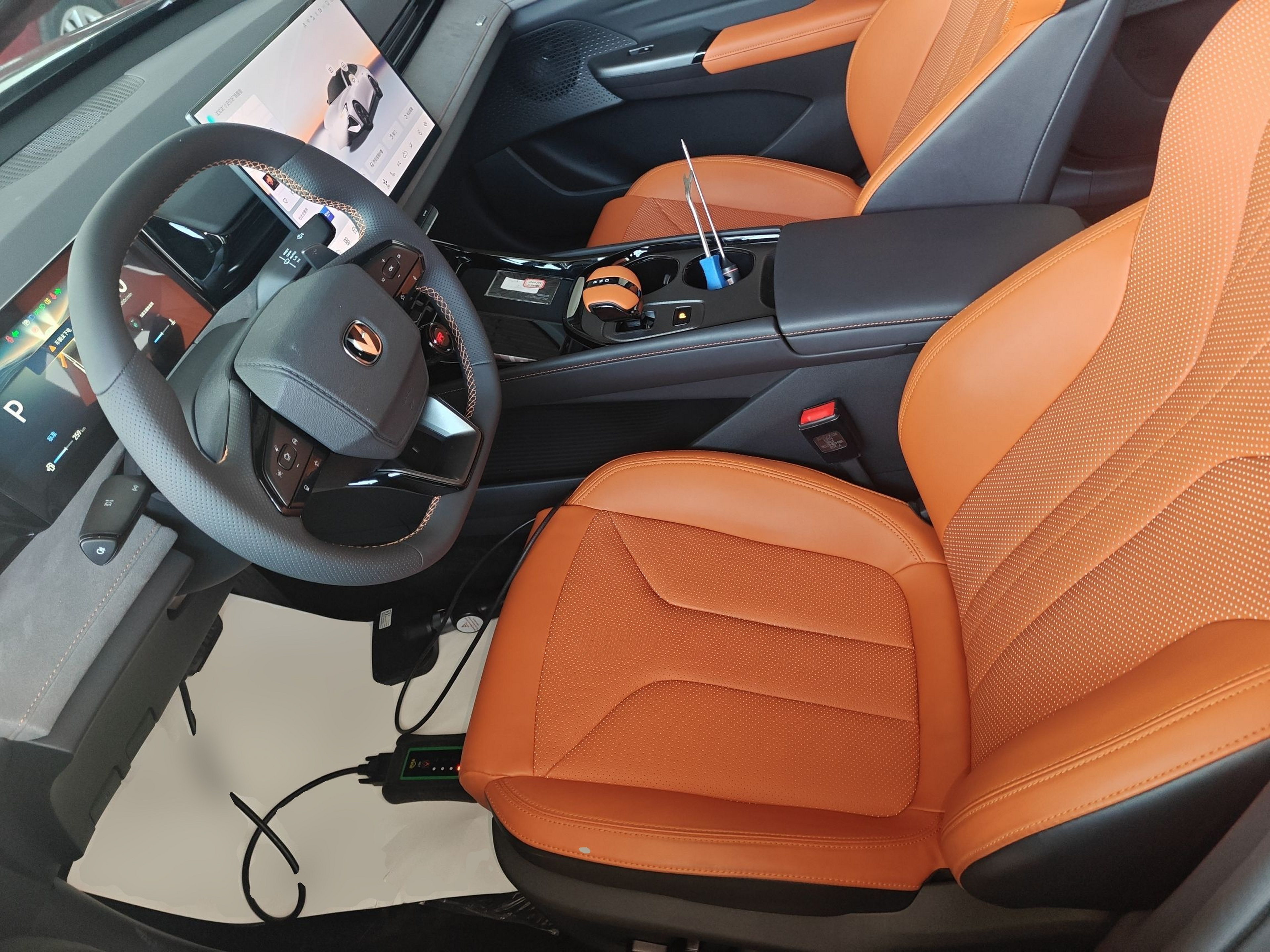 Переднее сиденье в автомобиле