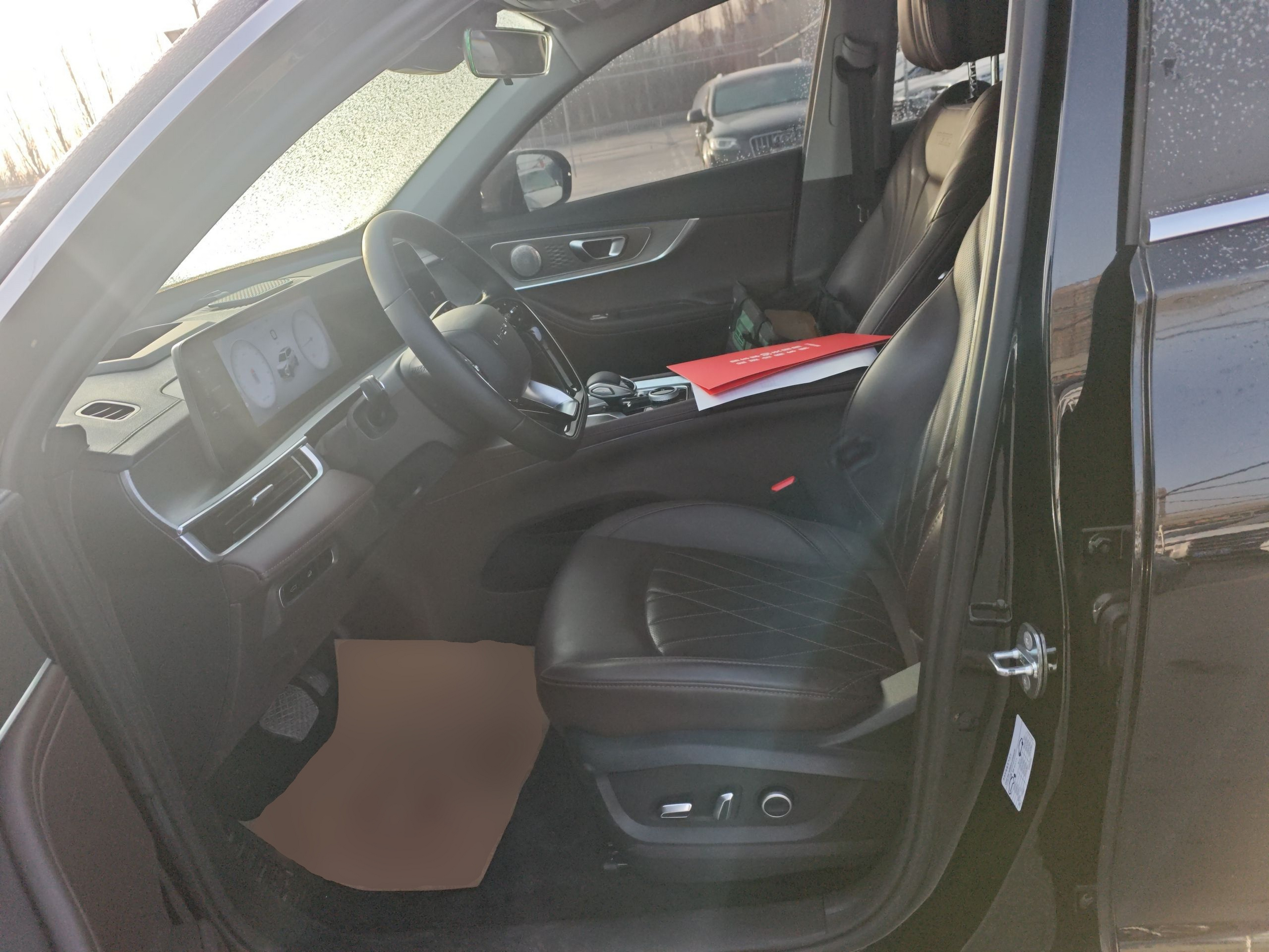 Переднее сиденье в автомобиле