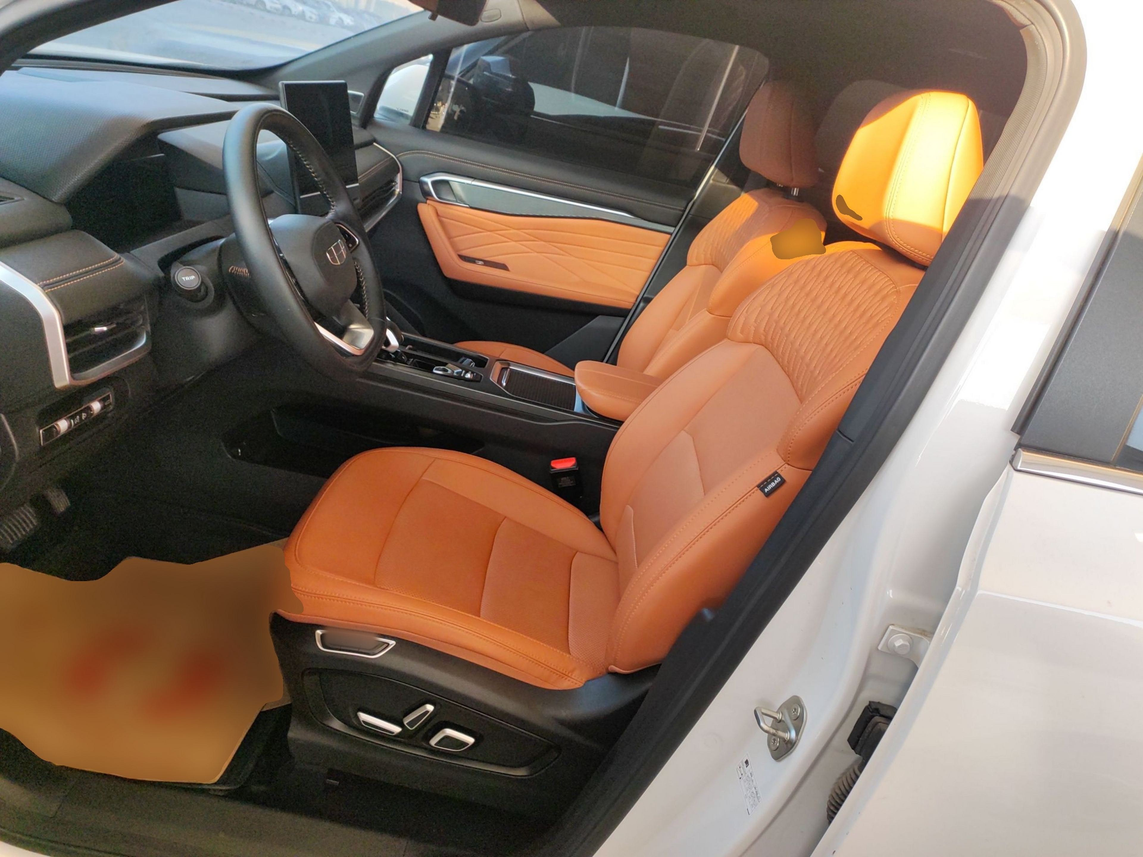 Переднее сиденье в автомобиле