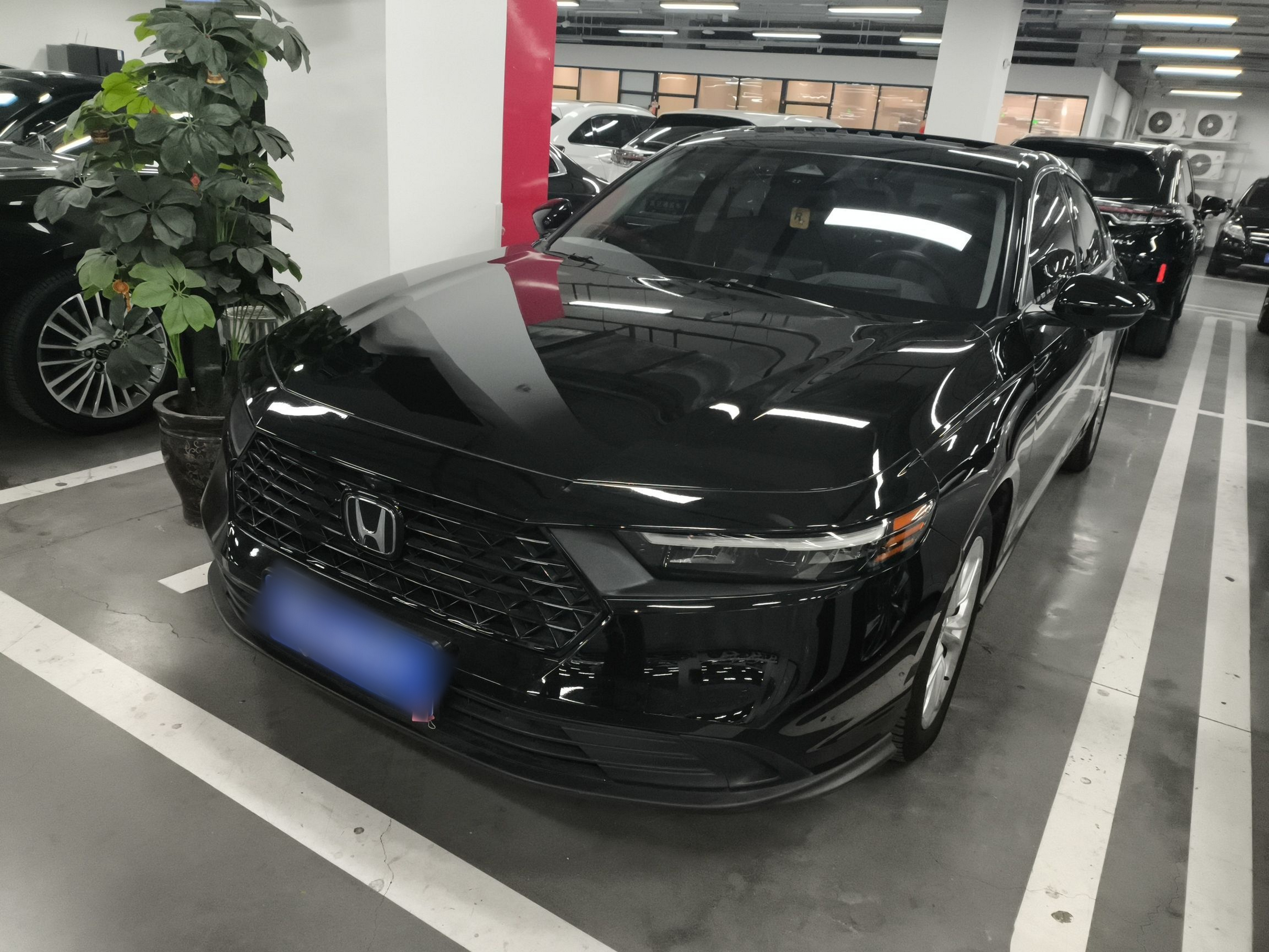 Под передней частью автомобиля