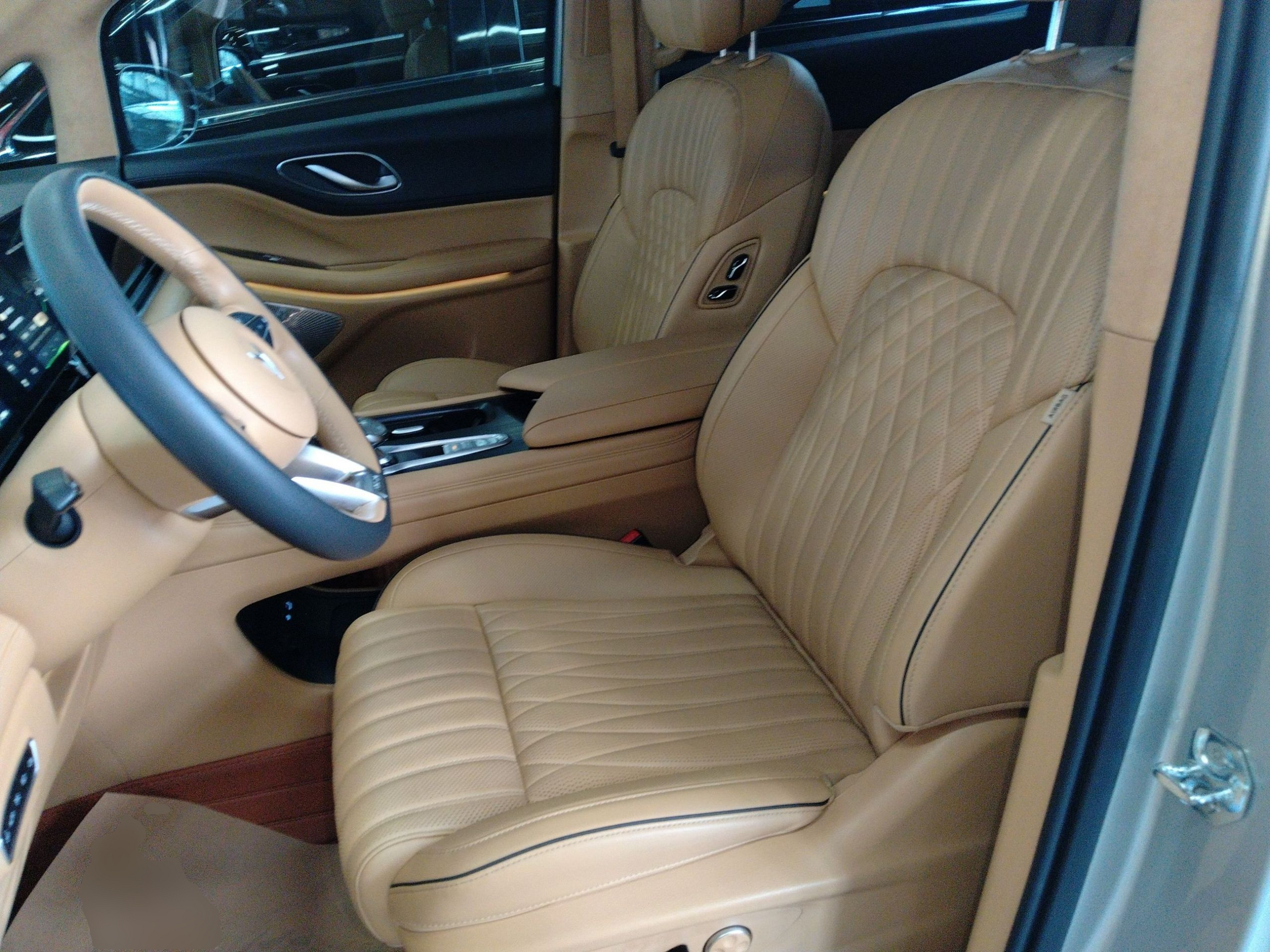 Переднее сиденье в автомобиле