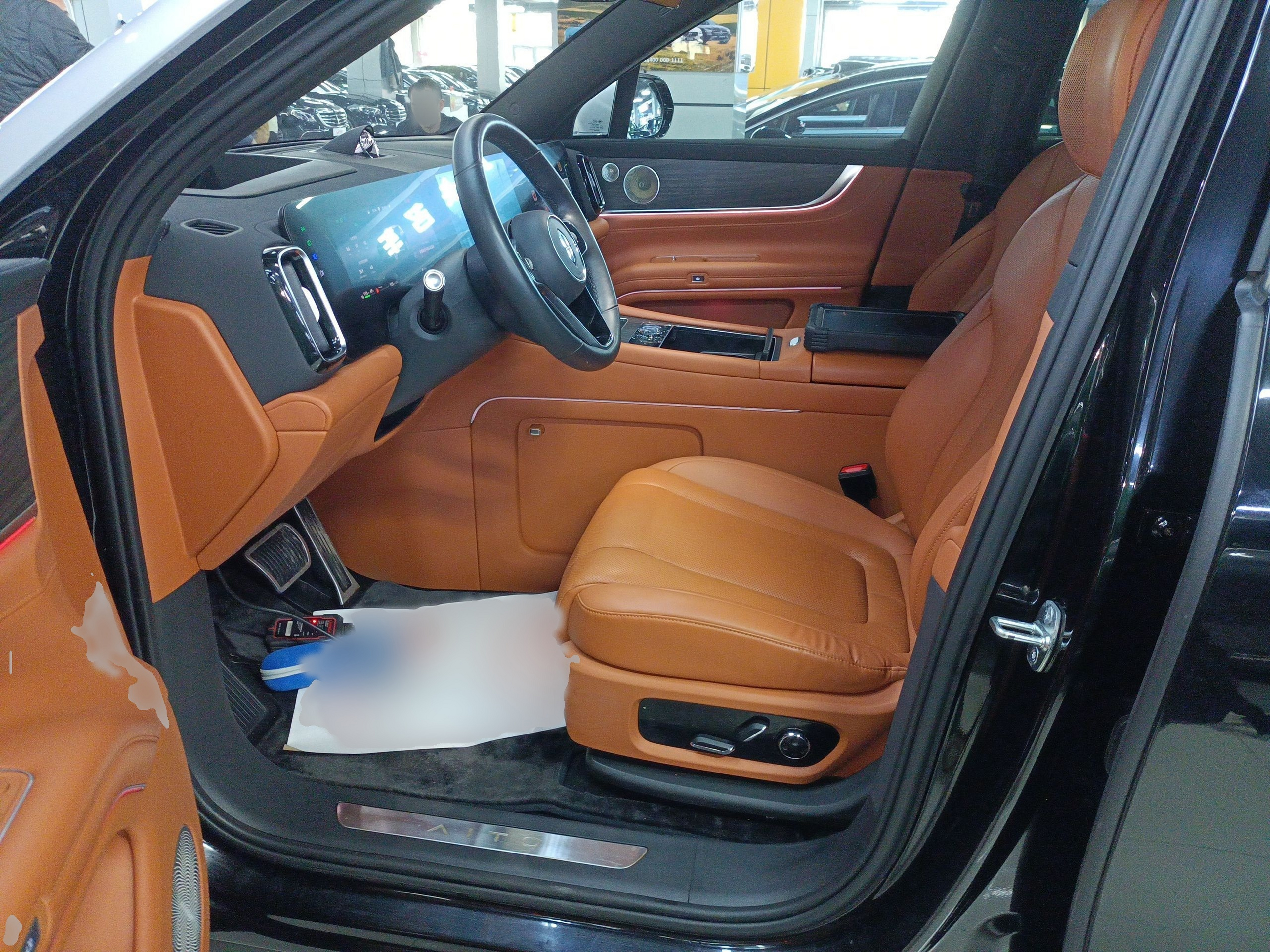 Переднее сиденье в автомобиле