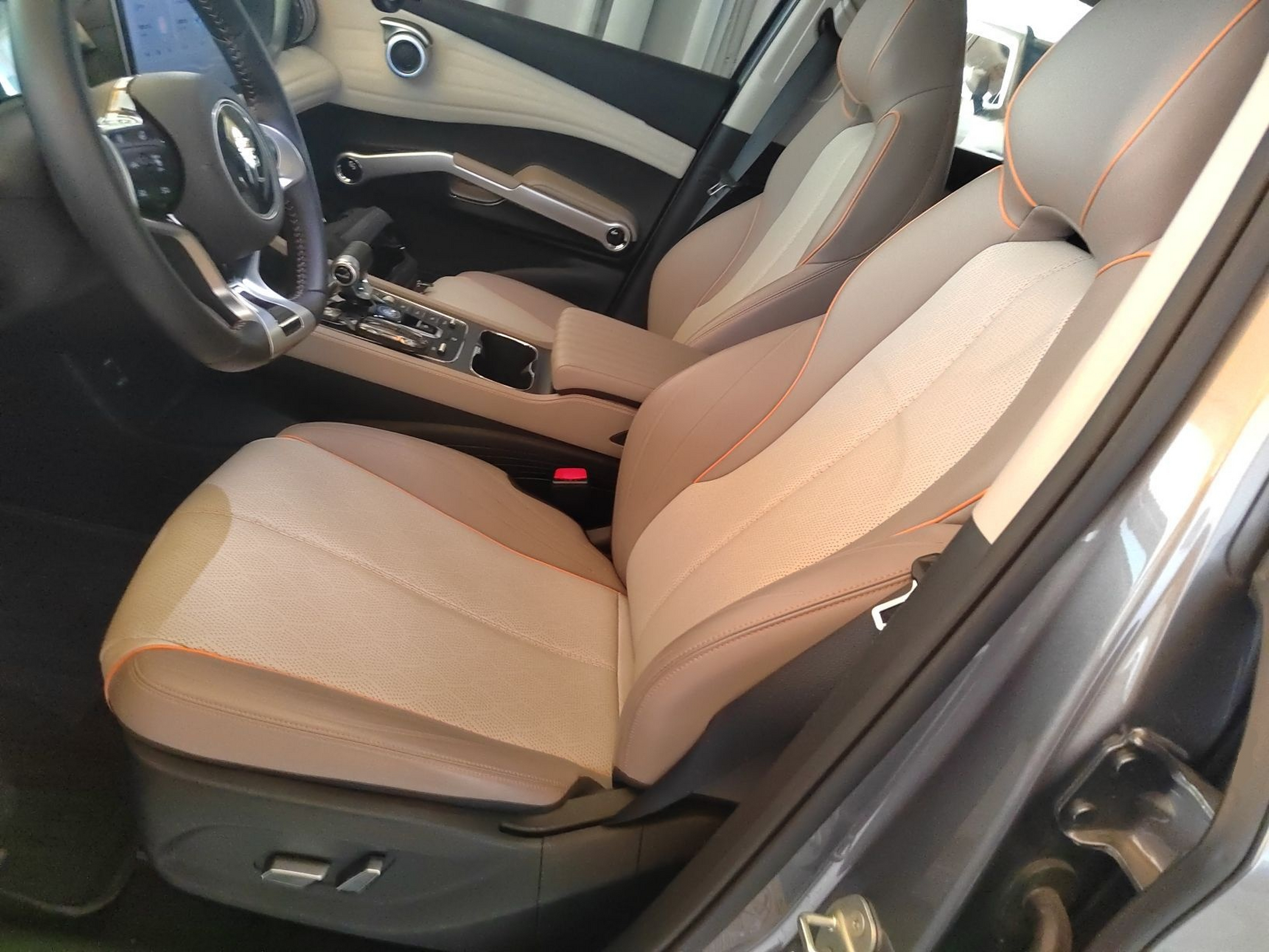 Переднее сиденье в автомобиле