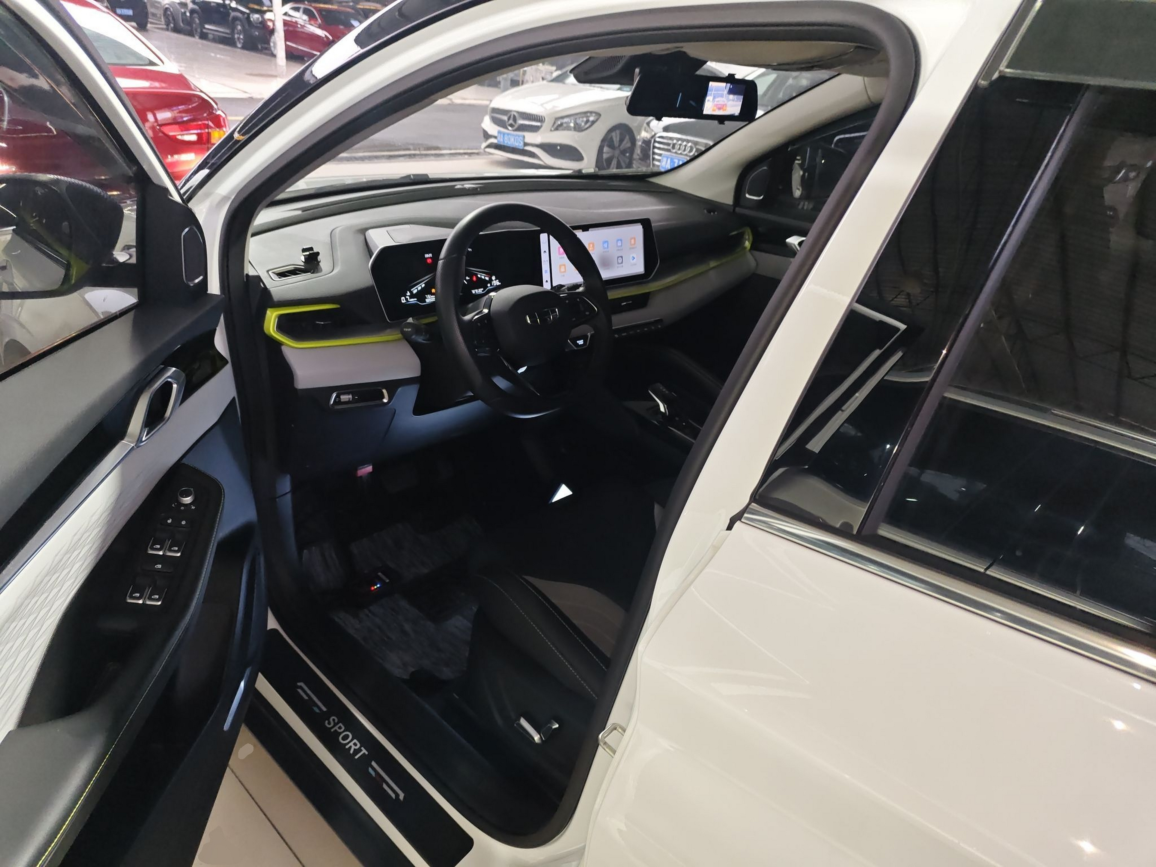 Переднее сиденье в автомобиле