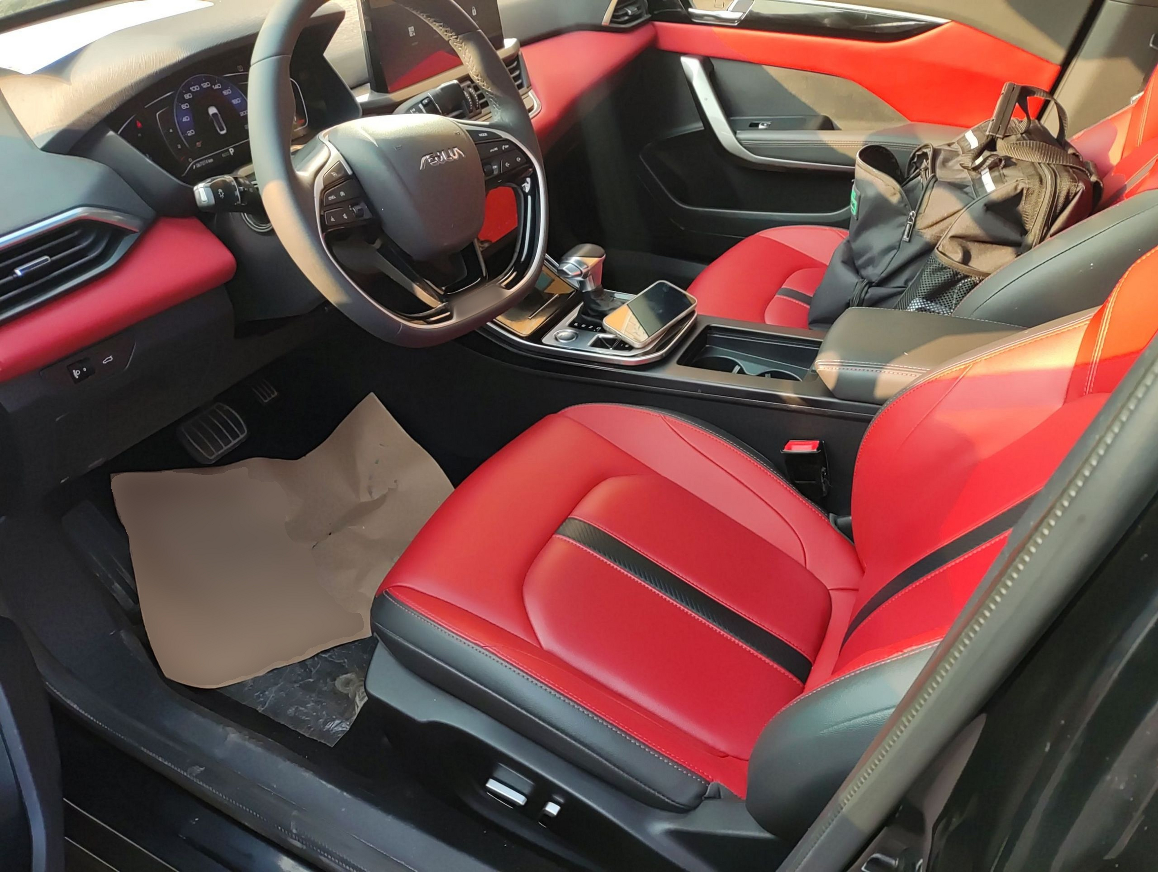 Переднее сиденье в автомобиле