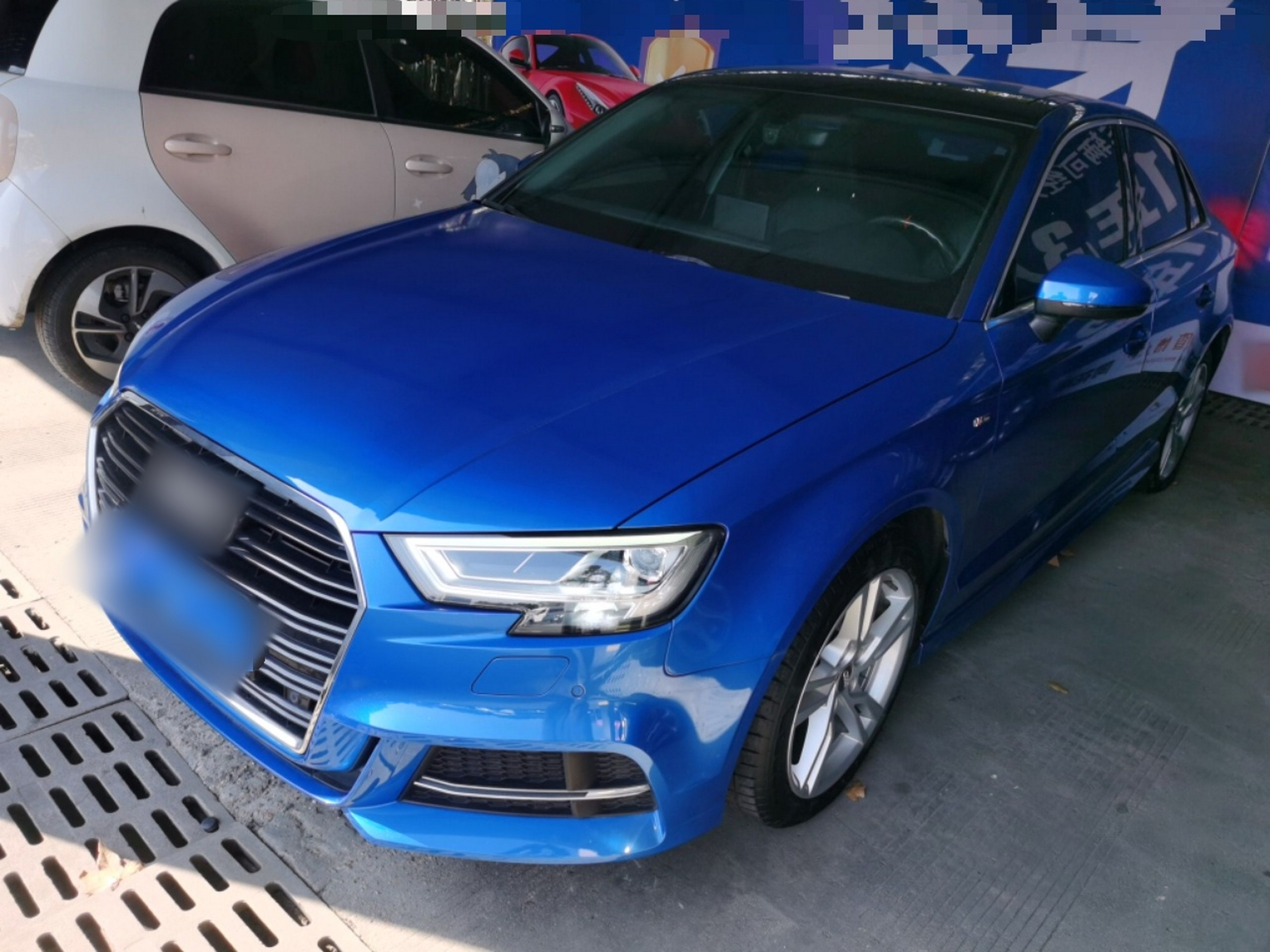 Под передней частью автомобиля