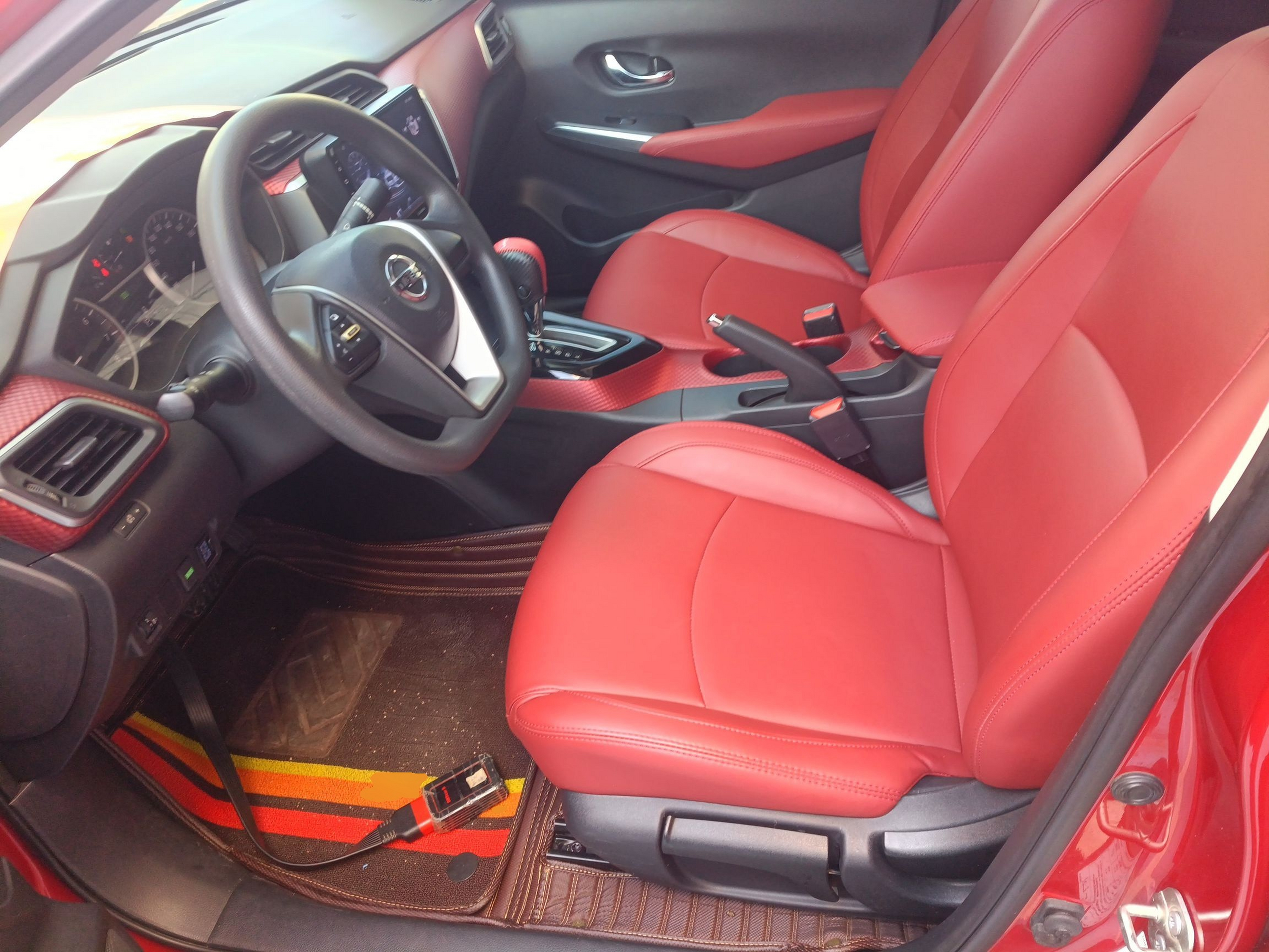 Переднее сиденье в автомобиле