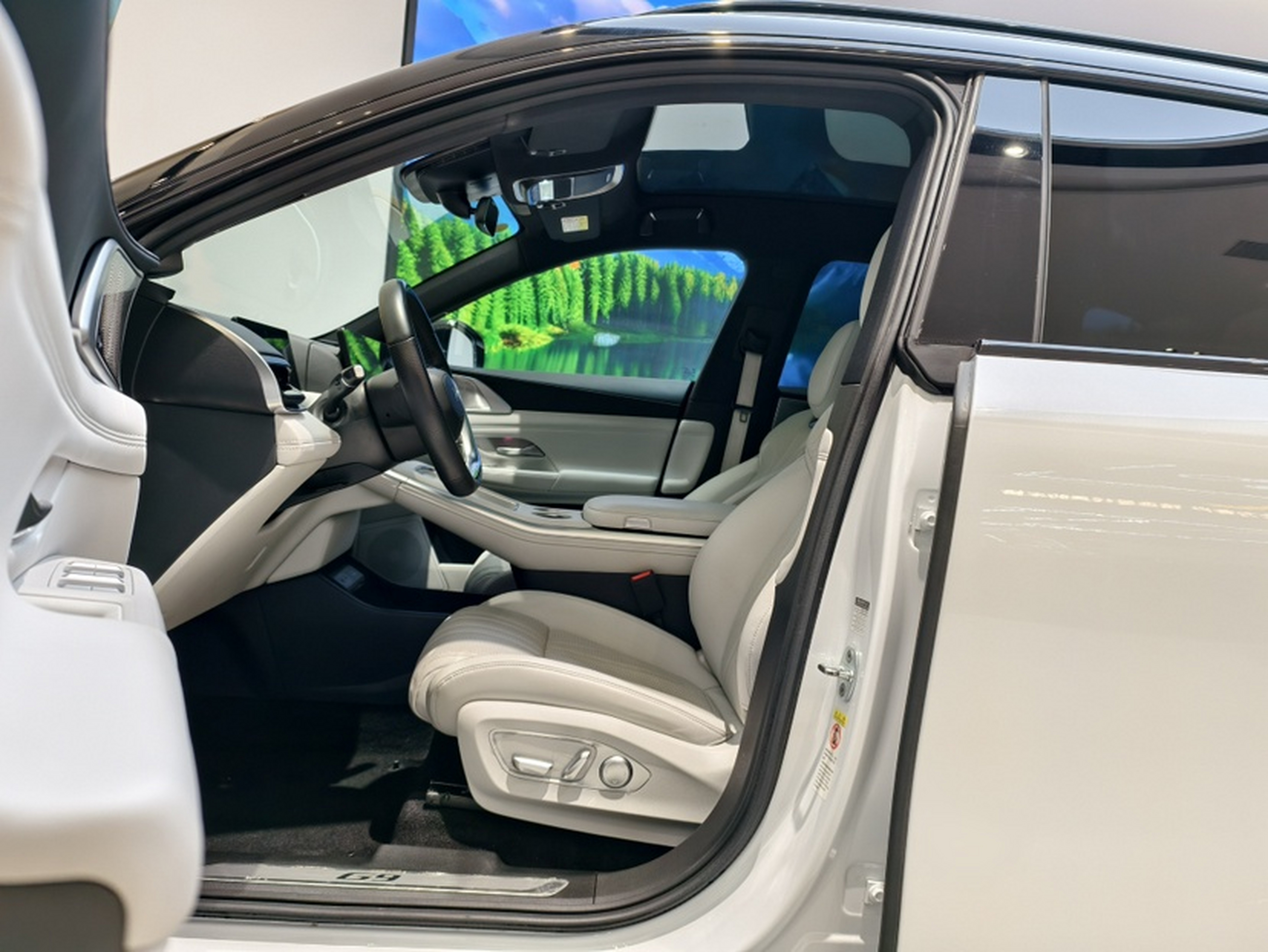 Переднее сиденье в автомобиле