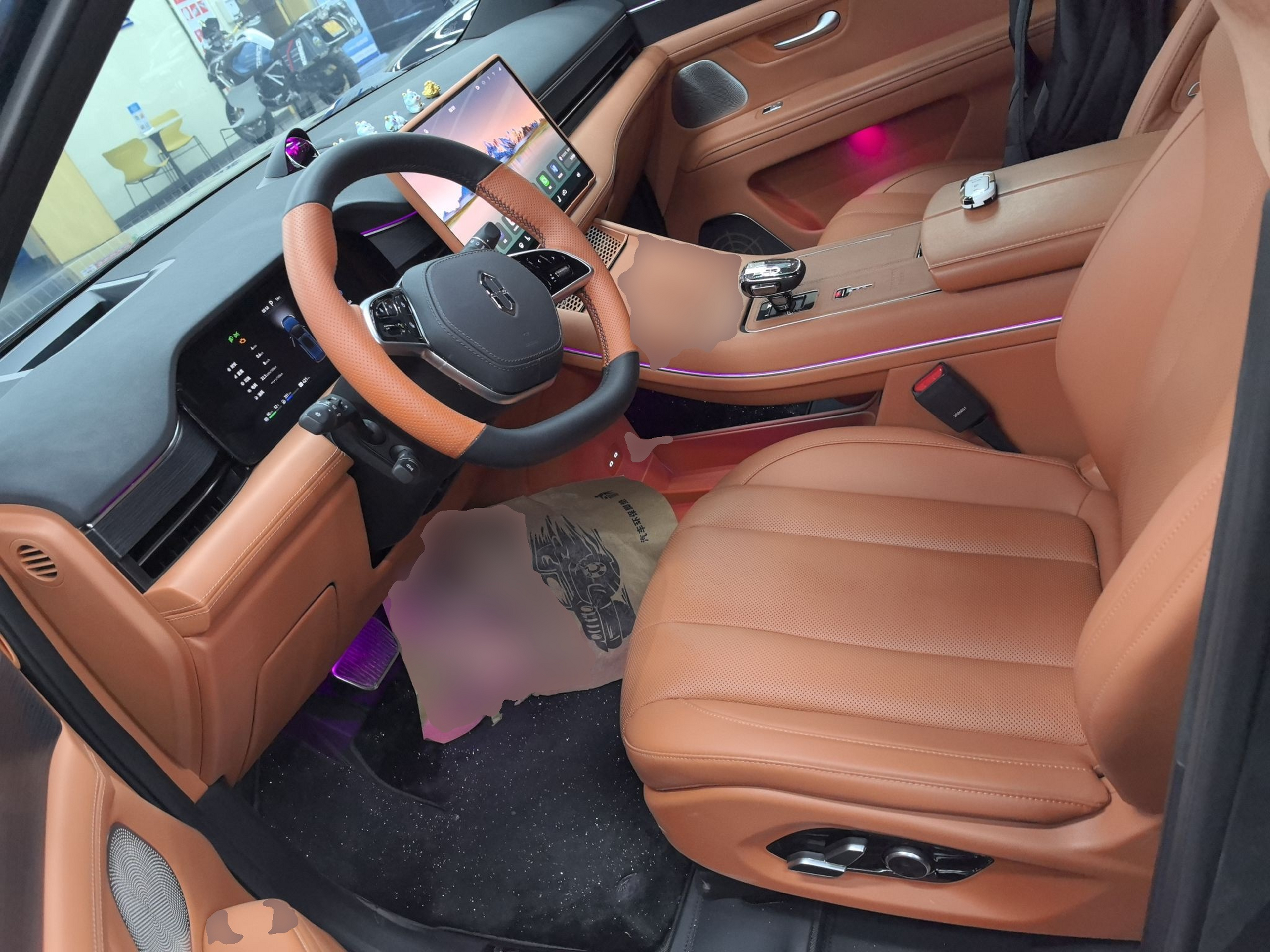 Переднее сиденье в автомобиле