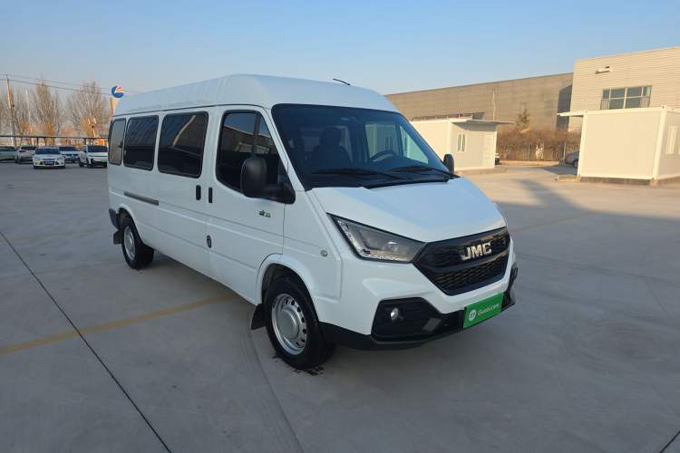 Used JMC Transit 2021 2.8T Space King Standard Version Long Wheelbase Mid-Height Roof Rear Single Tire – Step 6-Seater Diesel China VI Emission Standard JX493

