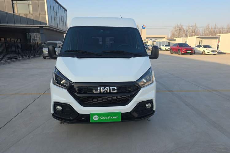 Used JMC Transit 2021 2.8T Space King Standard Version Long Wheelbase Mid-Height Roof Rear Single Tire – Step 6-Seater Diesel China VI Emission Standard JX493

