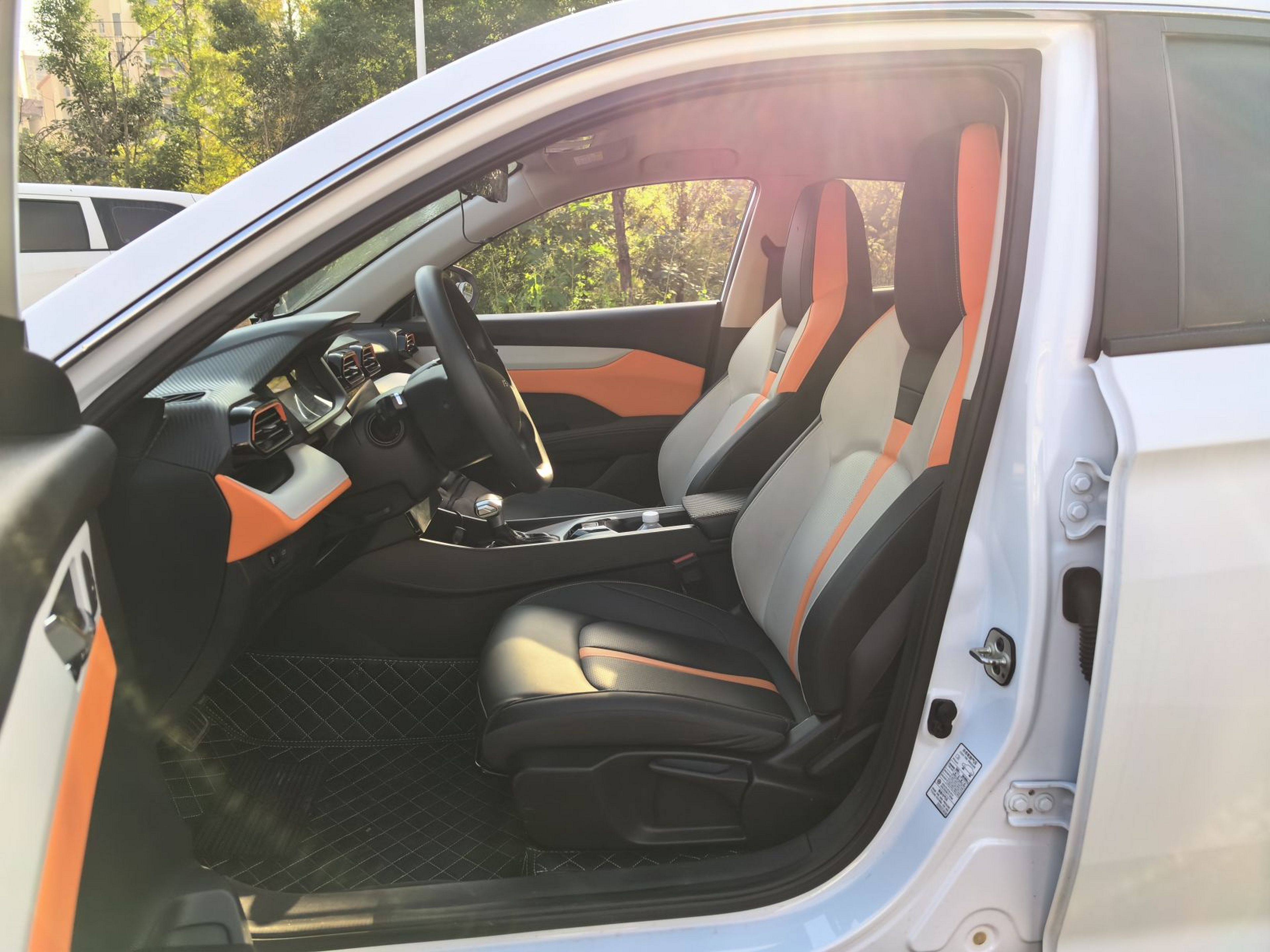 Переднее сиденье в автомобиле