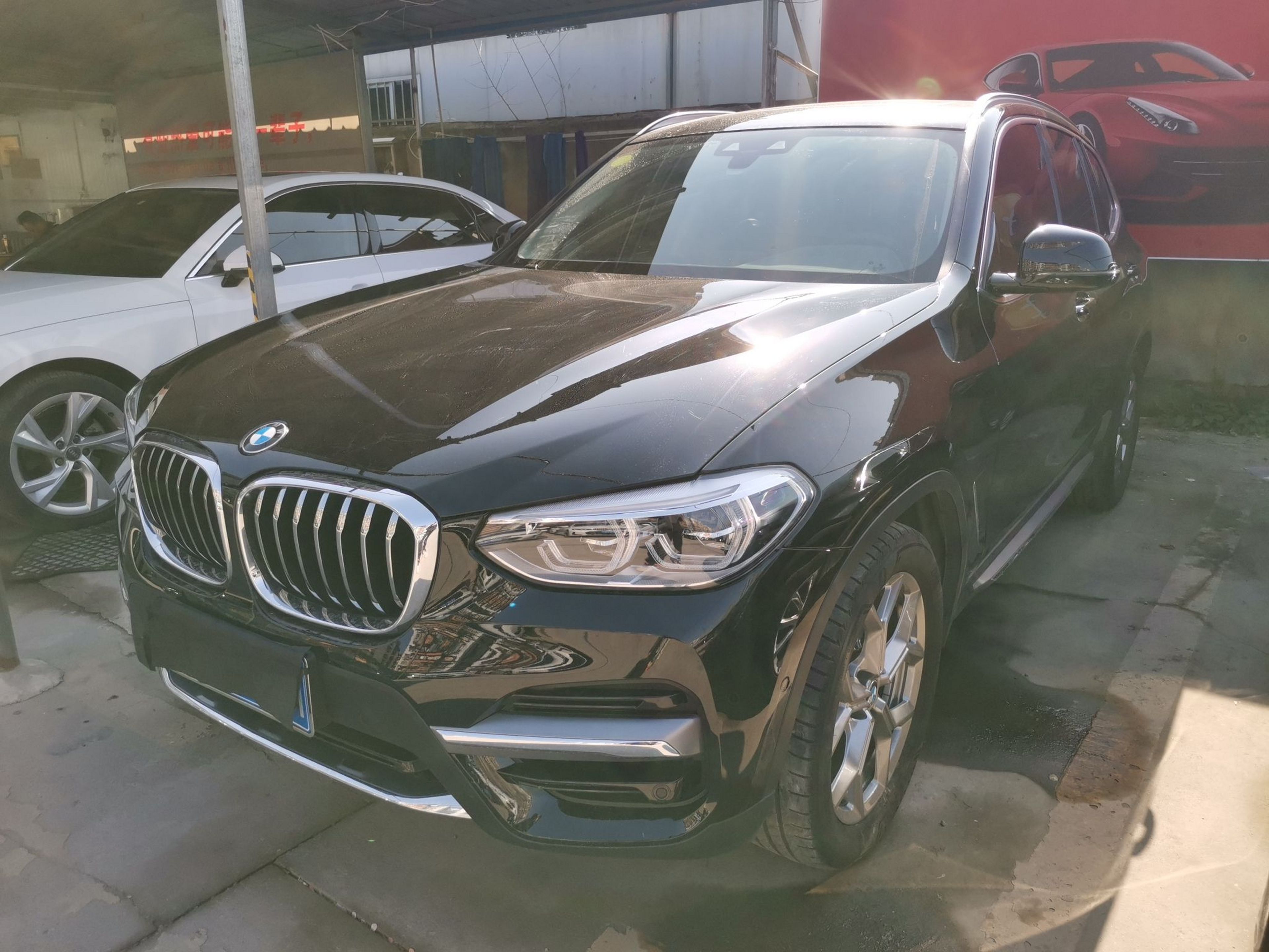 Под передней частью автомобиля