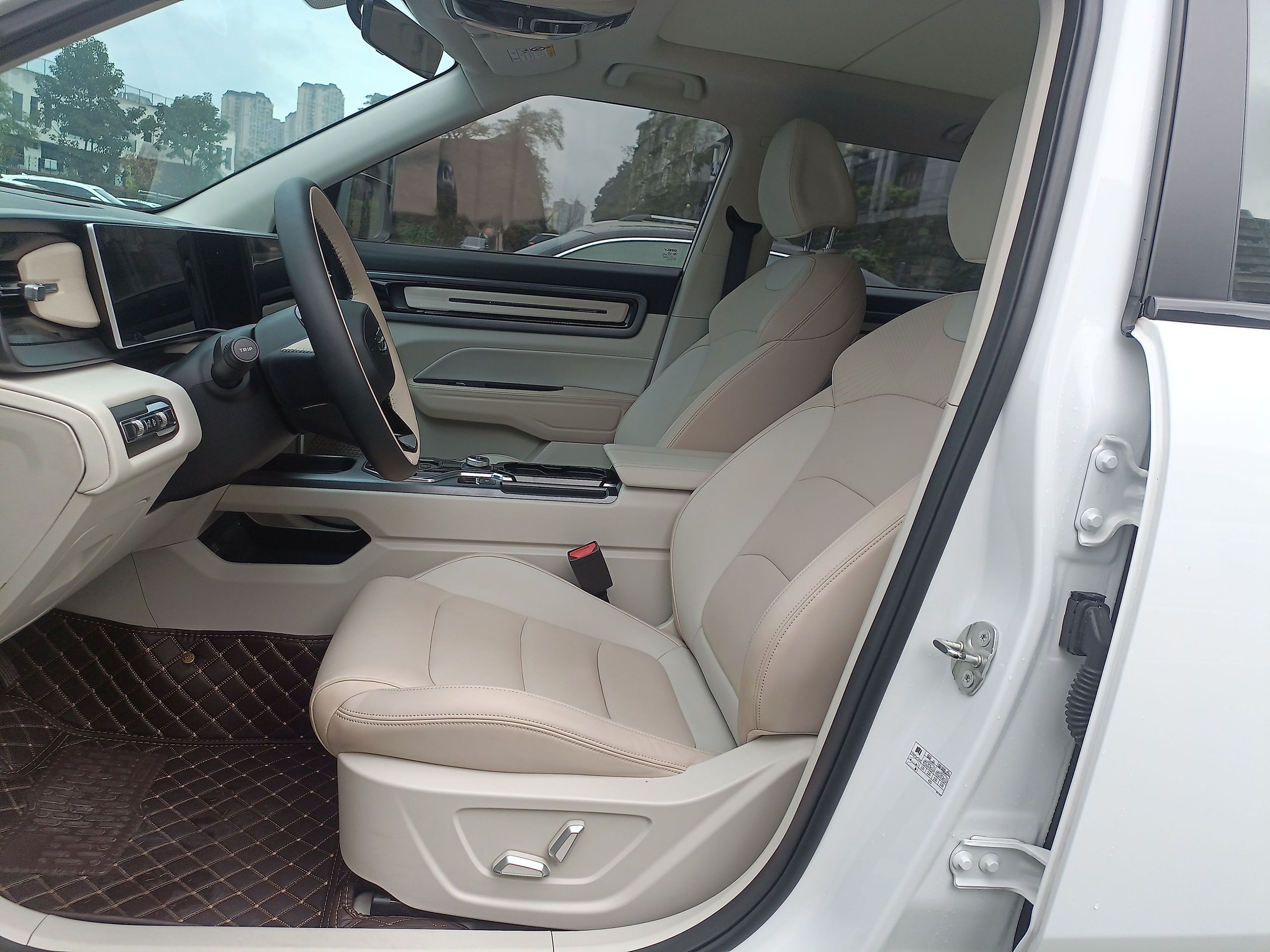 Переднее сиденье в автомобиле