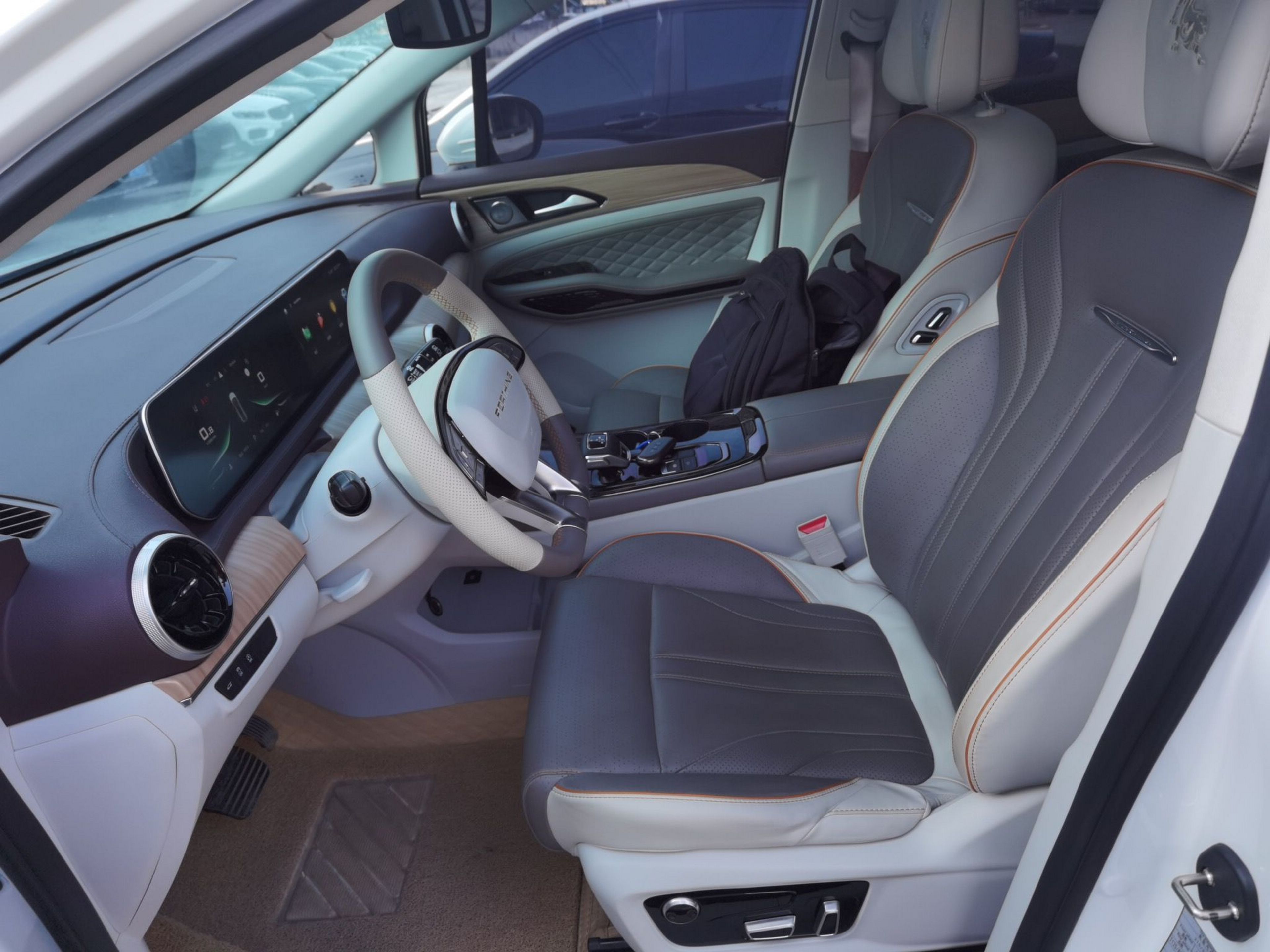 Переднее сиденье в автомобиле