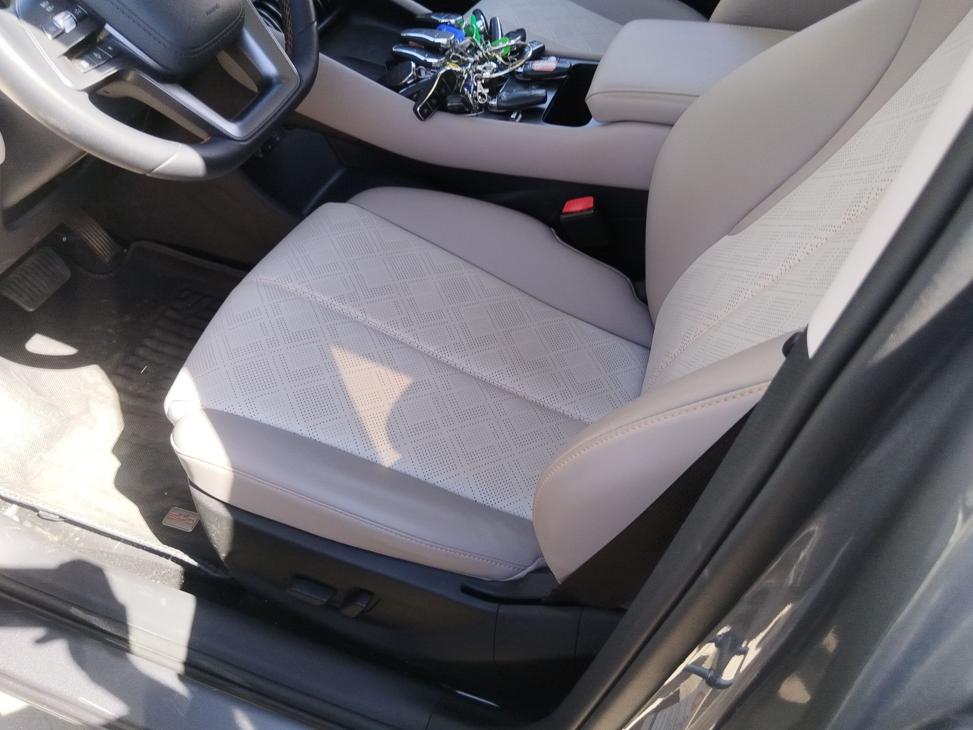 Переднее сиденье в автомобиле