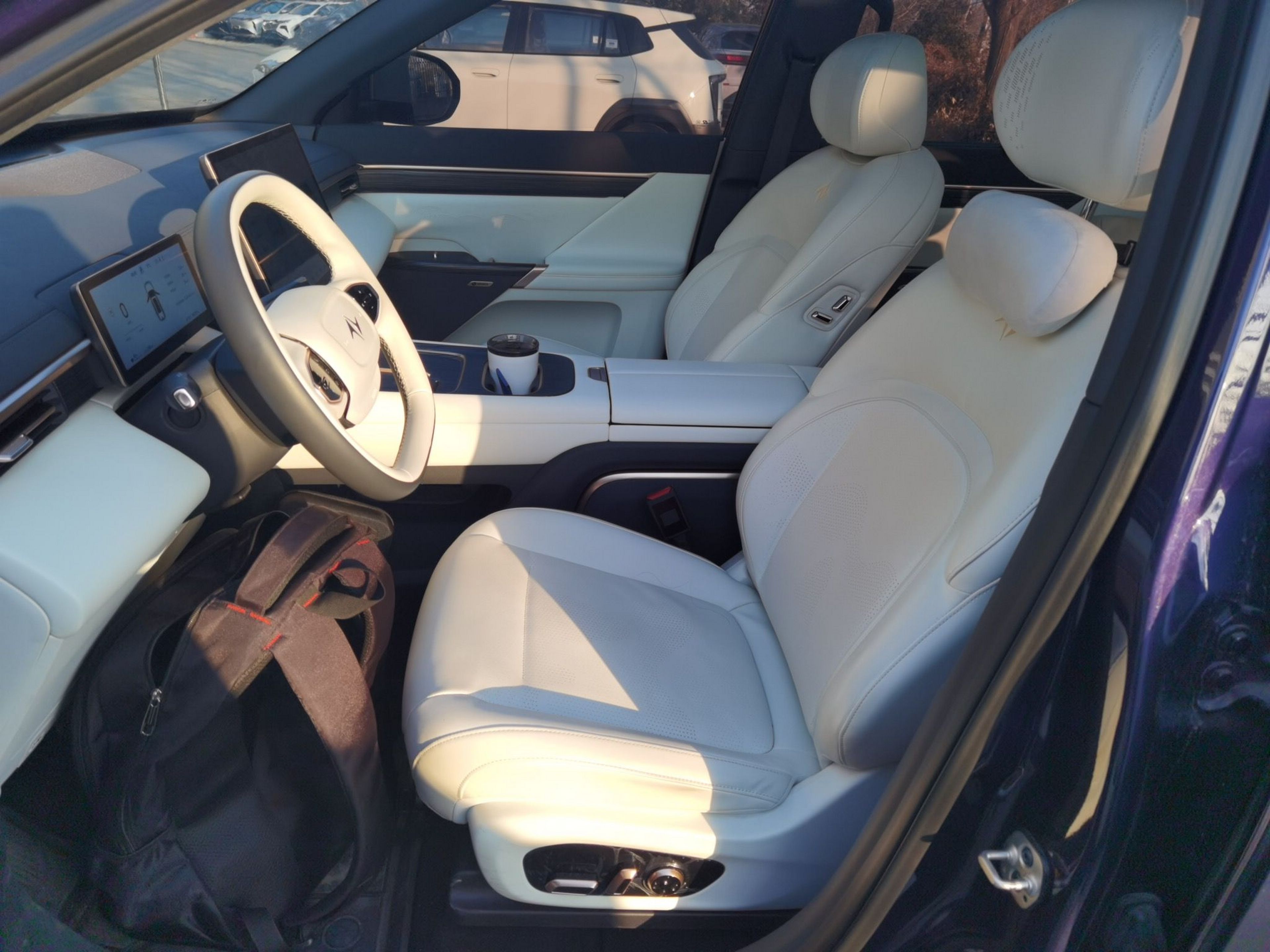 Переднее сиденье в автомобиле