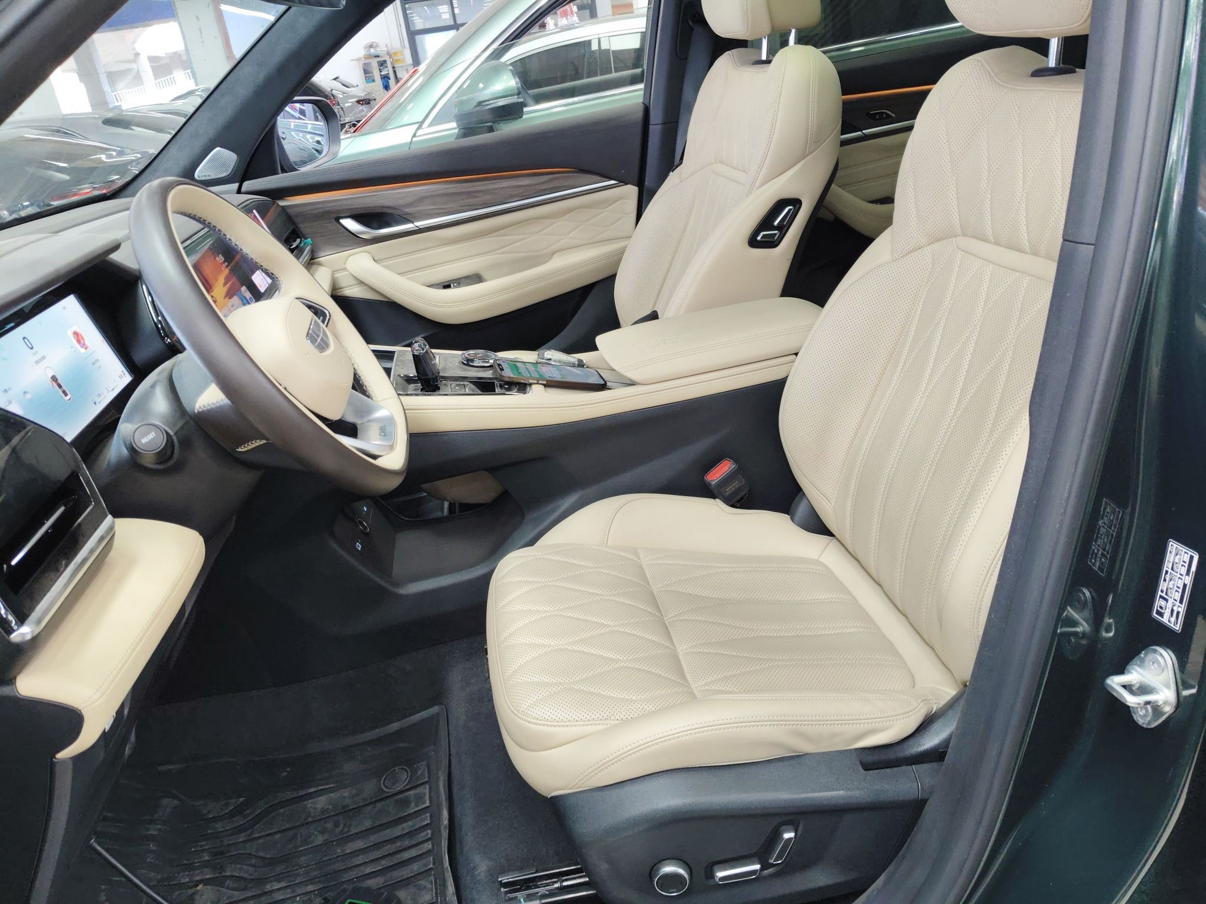 Переднее сиденье в автомобиле