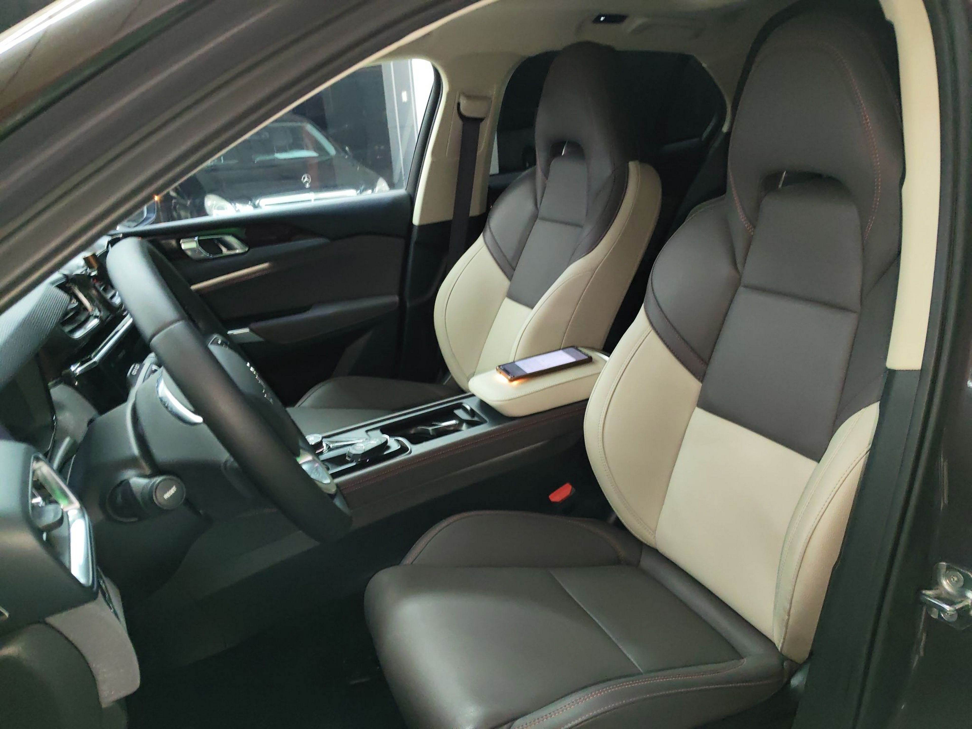 Переднее сиденье в автомобиле