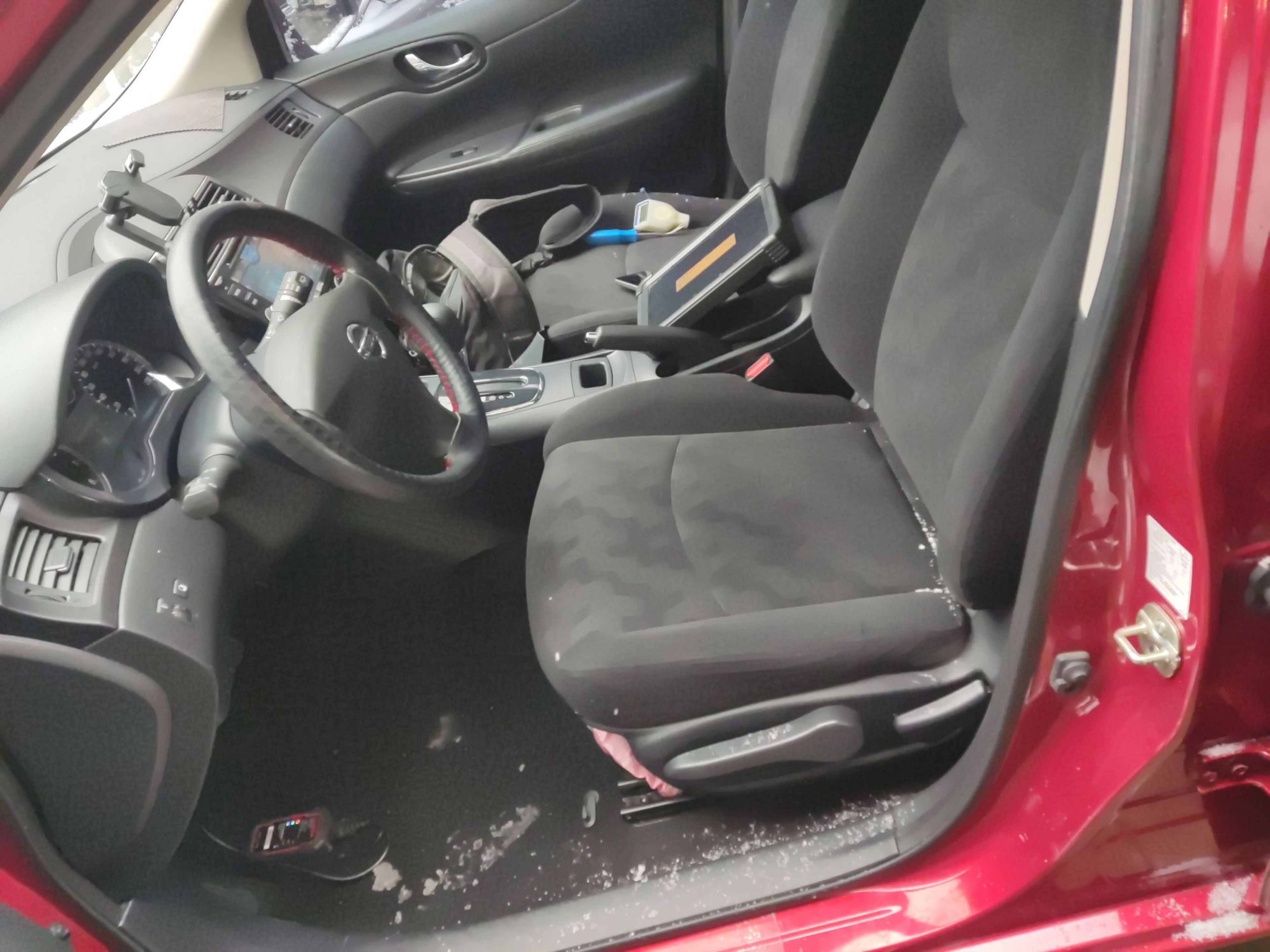 Переднее сиденье в автомобиле