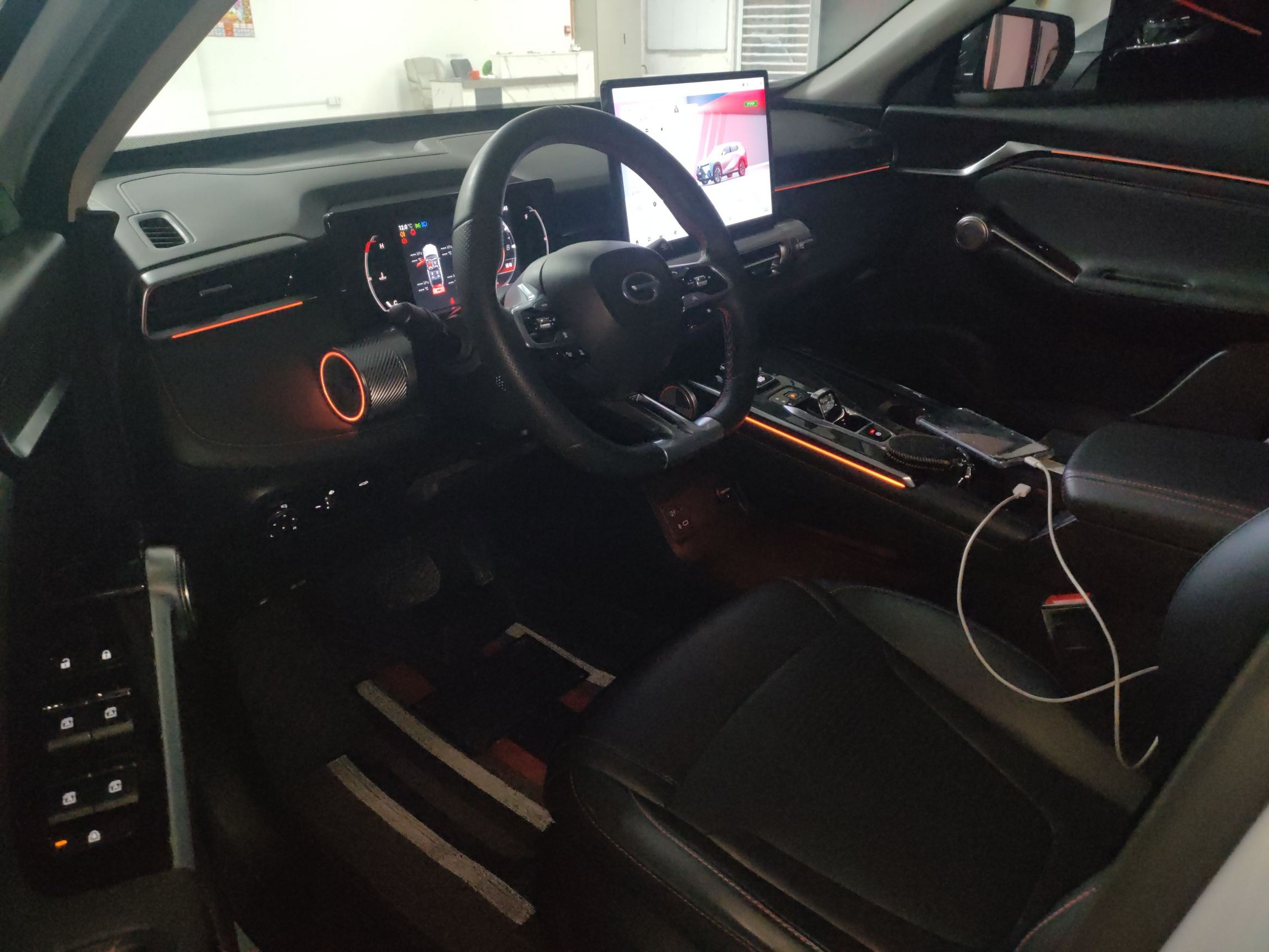 Переднее сиденье в автомобиле